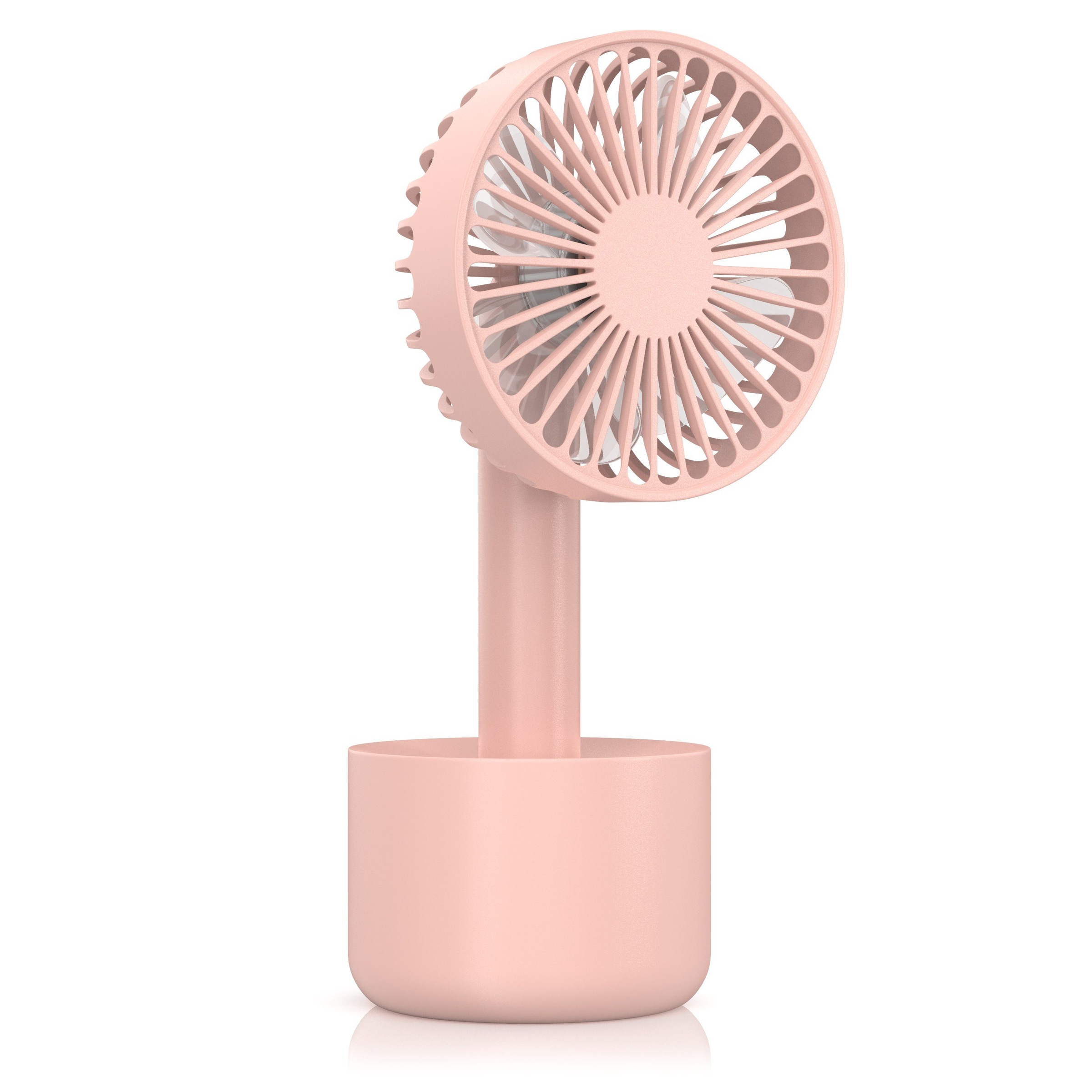 USB Mini Ventilator mit Akku & abnehmbaren Standfuß »3-fach...