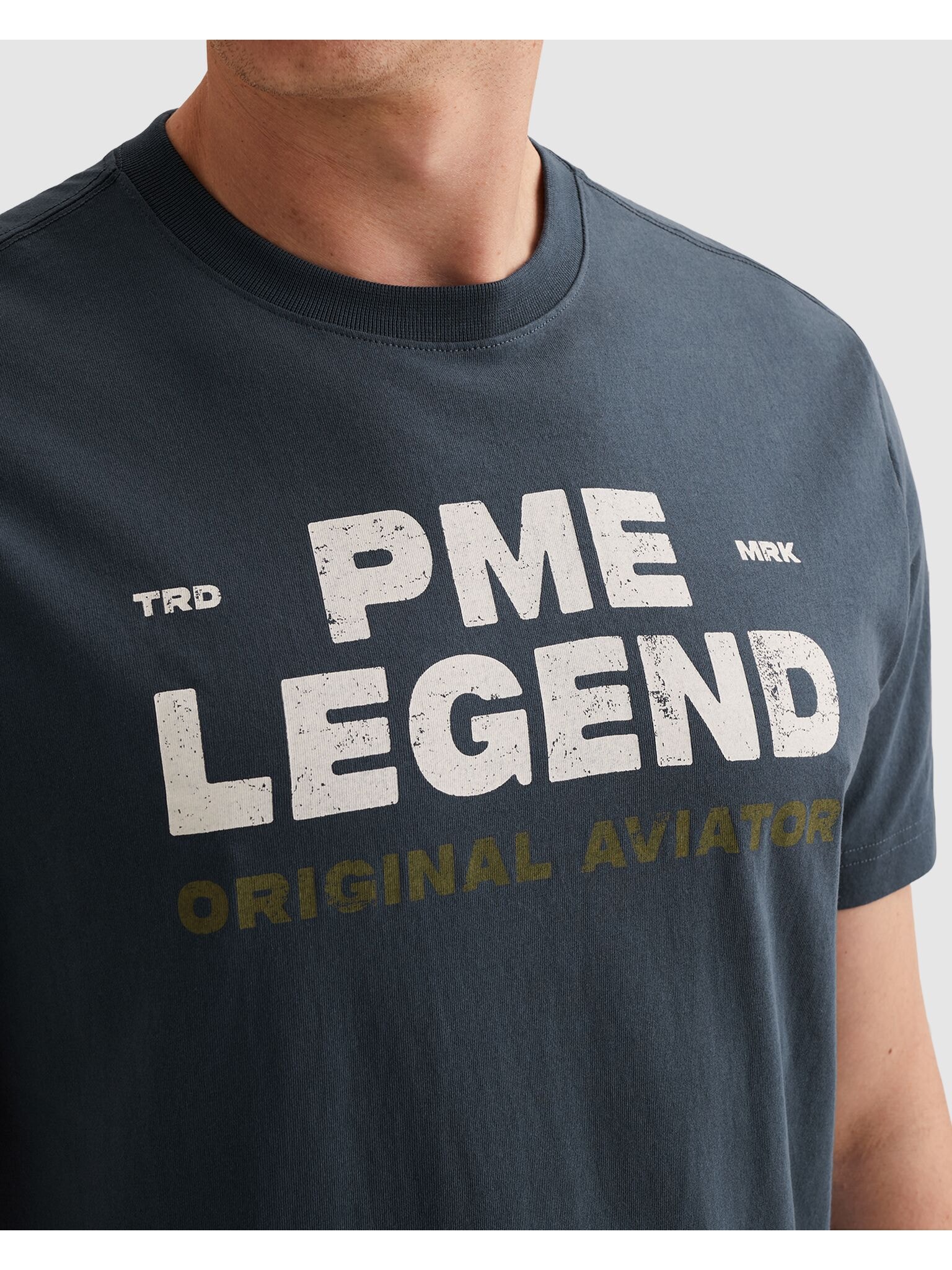 PME LEGEND Print-Shirt »T-shirt RH open end jersey« Sommershirt mit Logo-Print