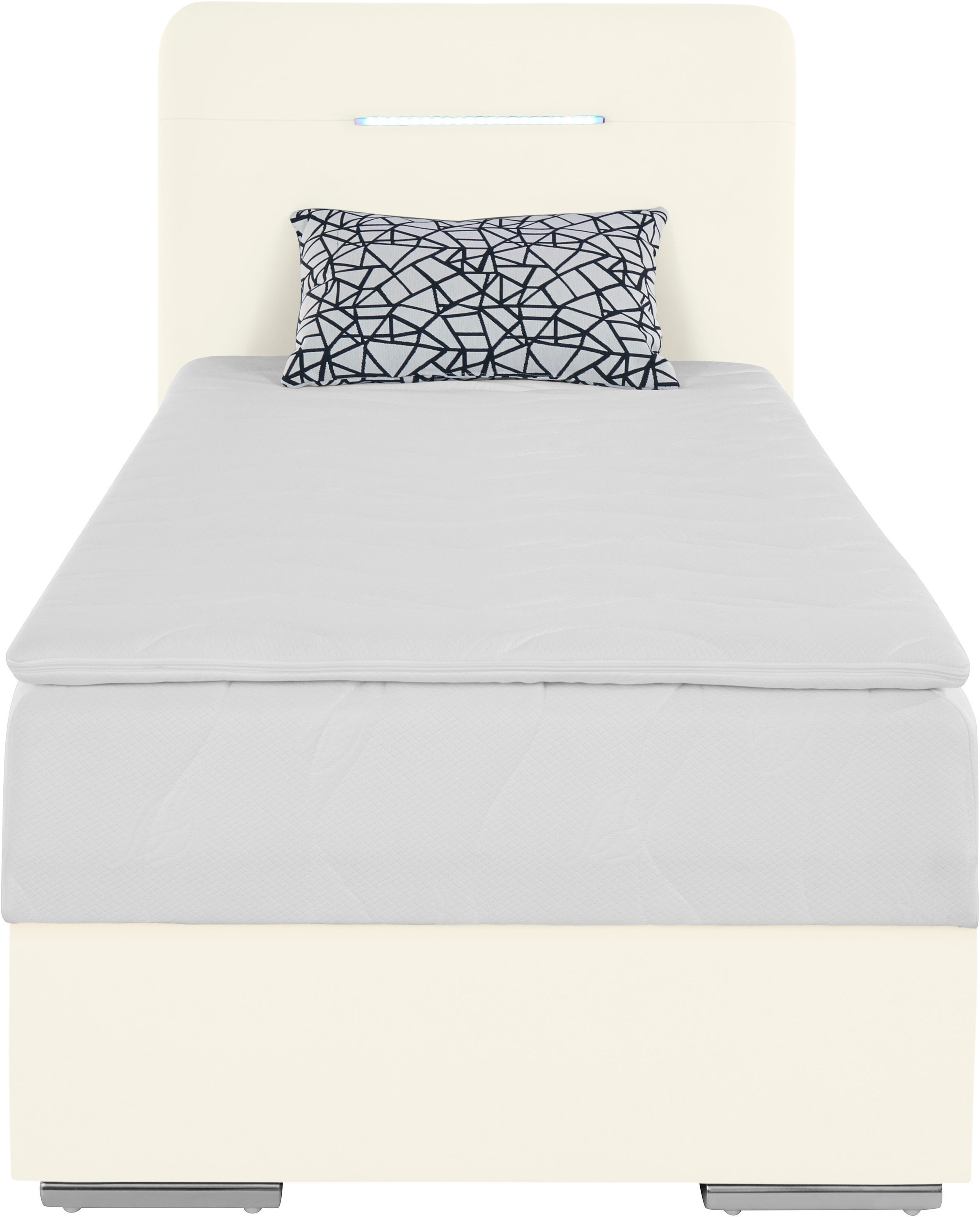 COTTA Boxbett »Lighstar«, inklusive LED-Beleuchtung, Topper, Bettkasten und Zierkissen