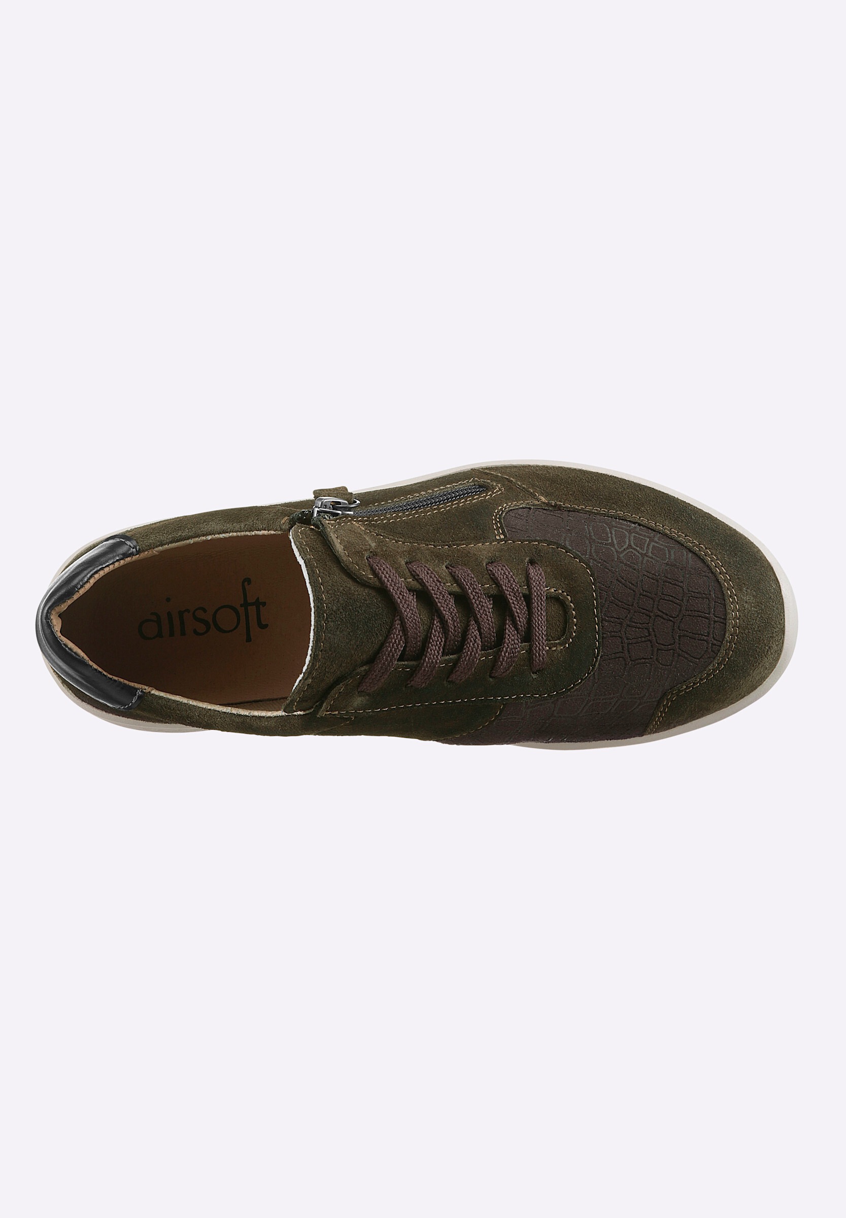 airsoft modern+ Schnürschuh »Sneaker Sneaker für sehr kräftige, empfindliche Füße«