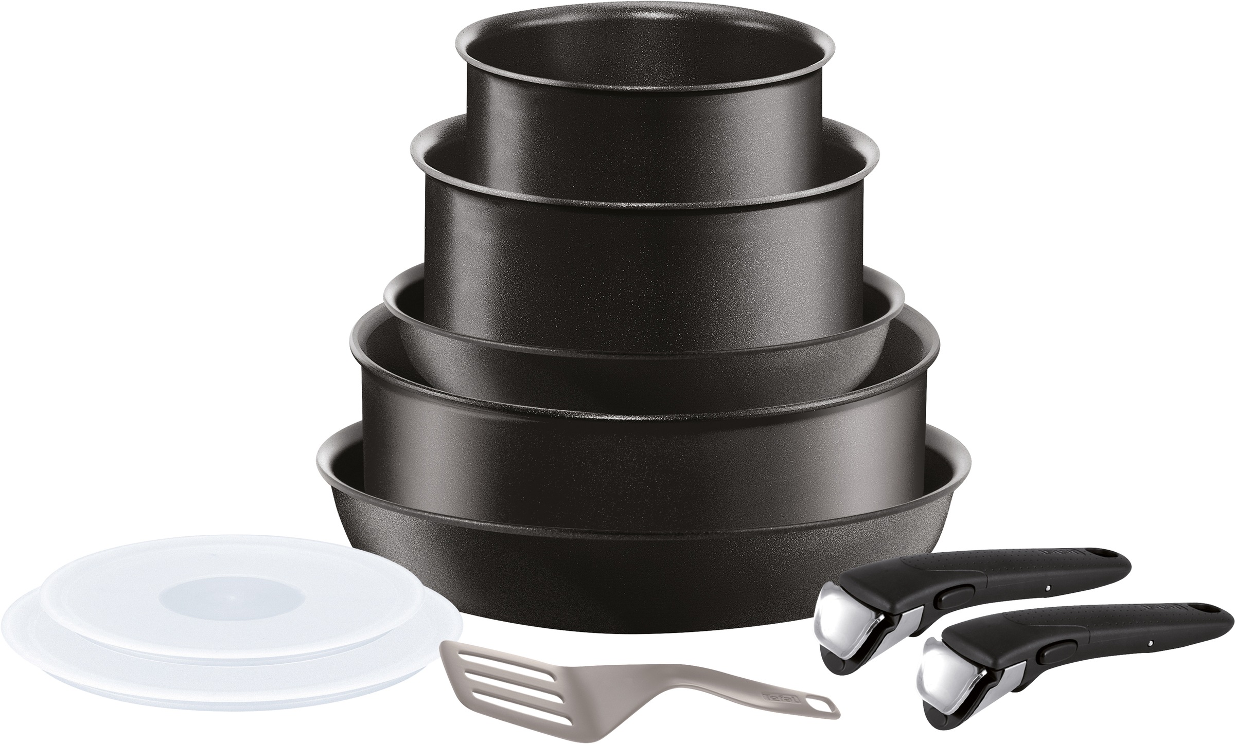 Tefal Topf-Set »Ingenio Performance«, Aluminium, (Set, 10 tlg.), abnehmbarer Griff, Antihaft-Versiegelung, Thermo-Spot, Induktion