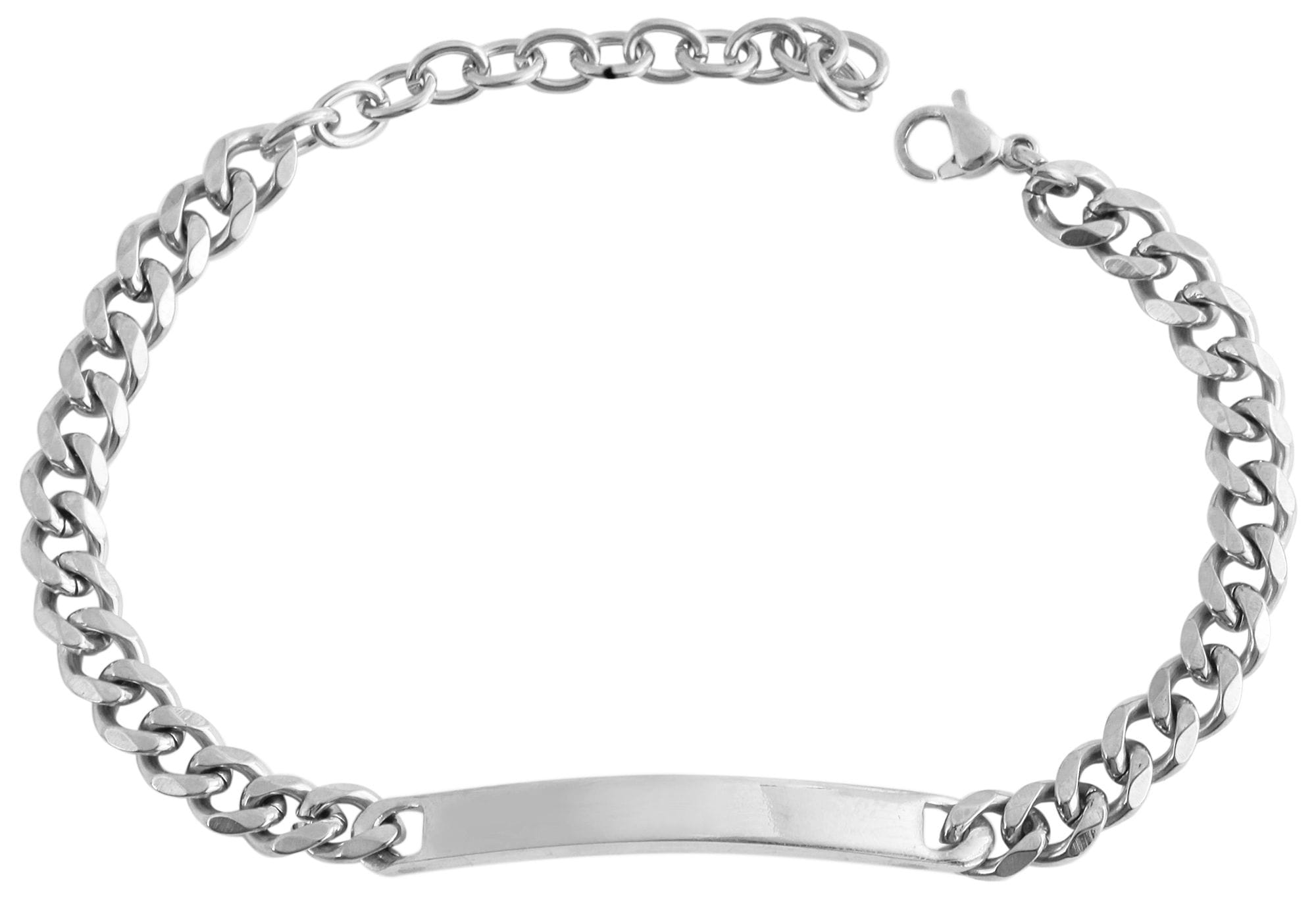 Adelia´s Panzerarmband »Unisex Armband ¿ Panzerarmband aus Edelstahl 16+5 cm«