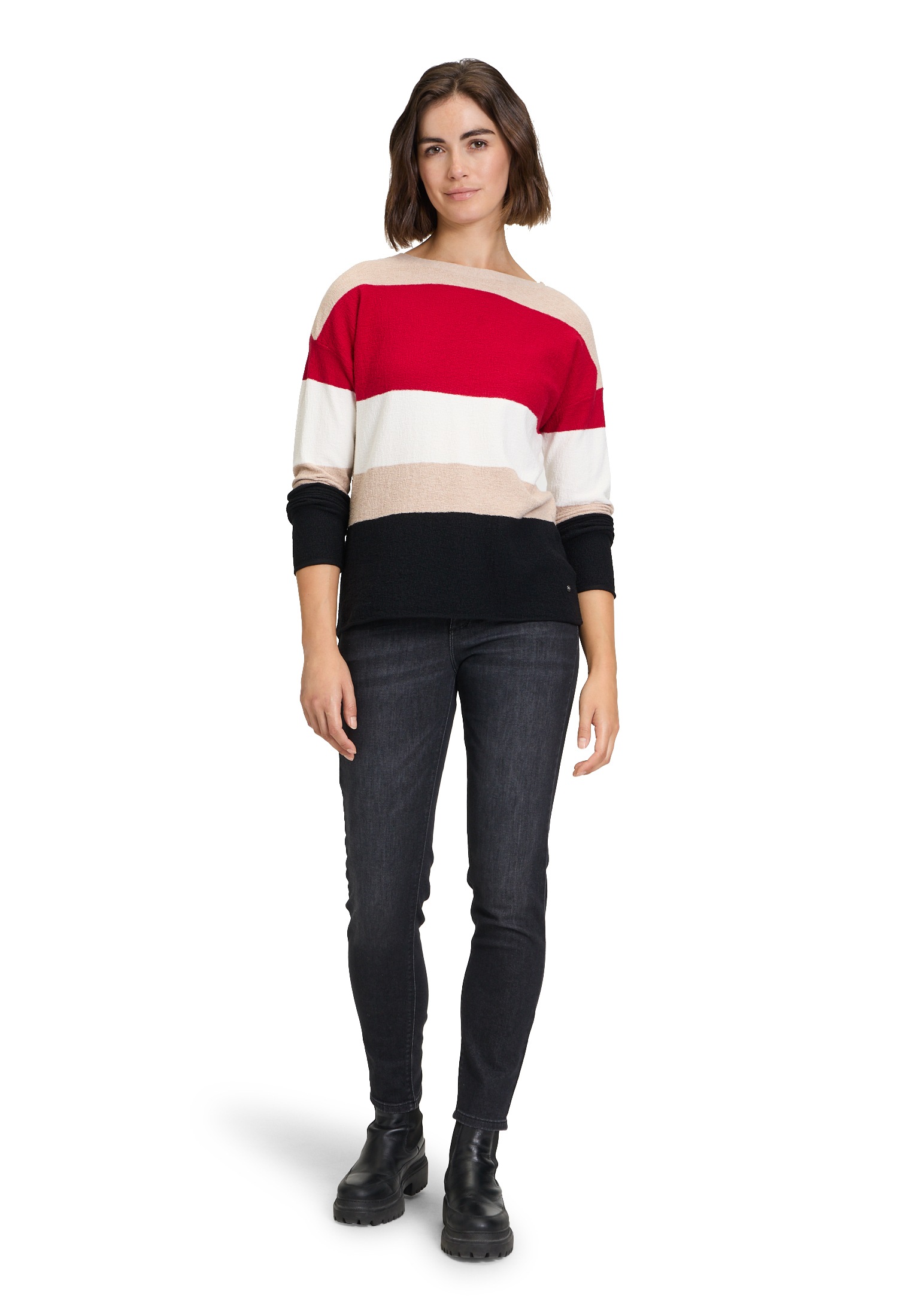 Betty&Co Strickpullover »Strickpullover mit Streifen«
