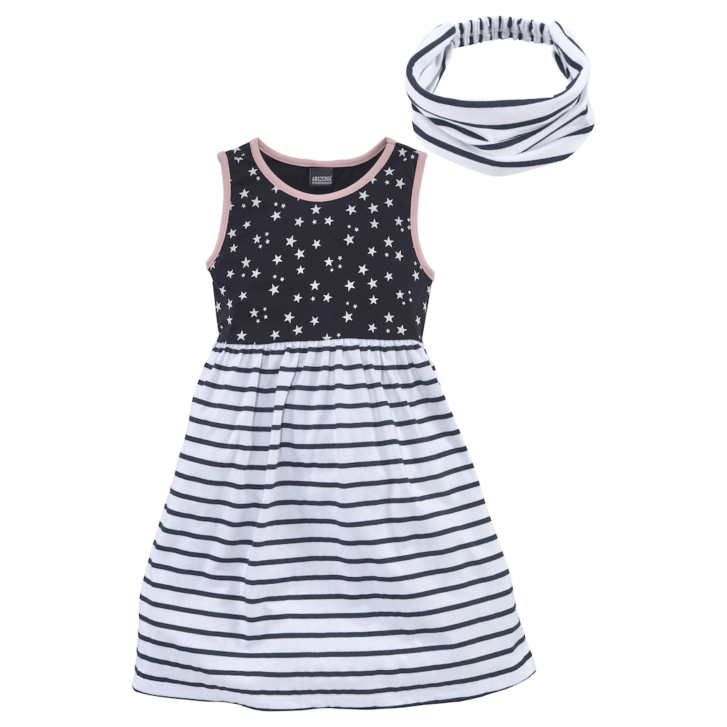 KIDSWORLD Shirtkleid »für kleine Mädchen«, (Set, 2 tlg.)