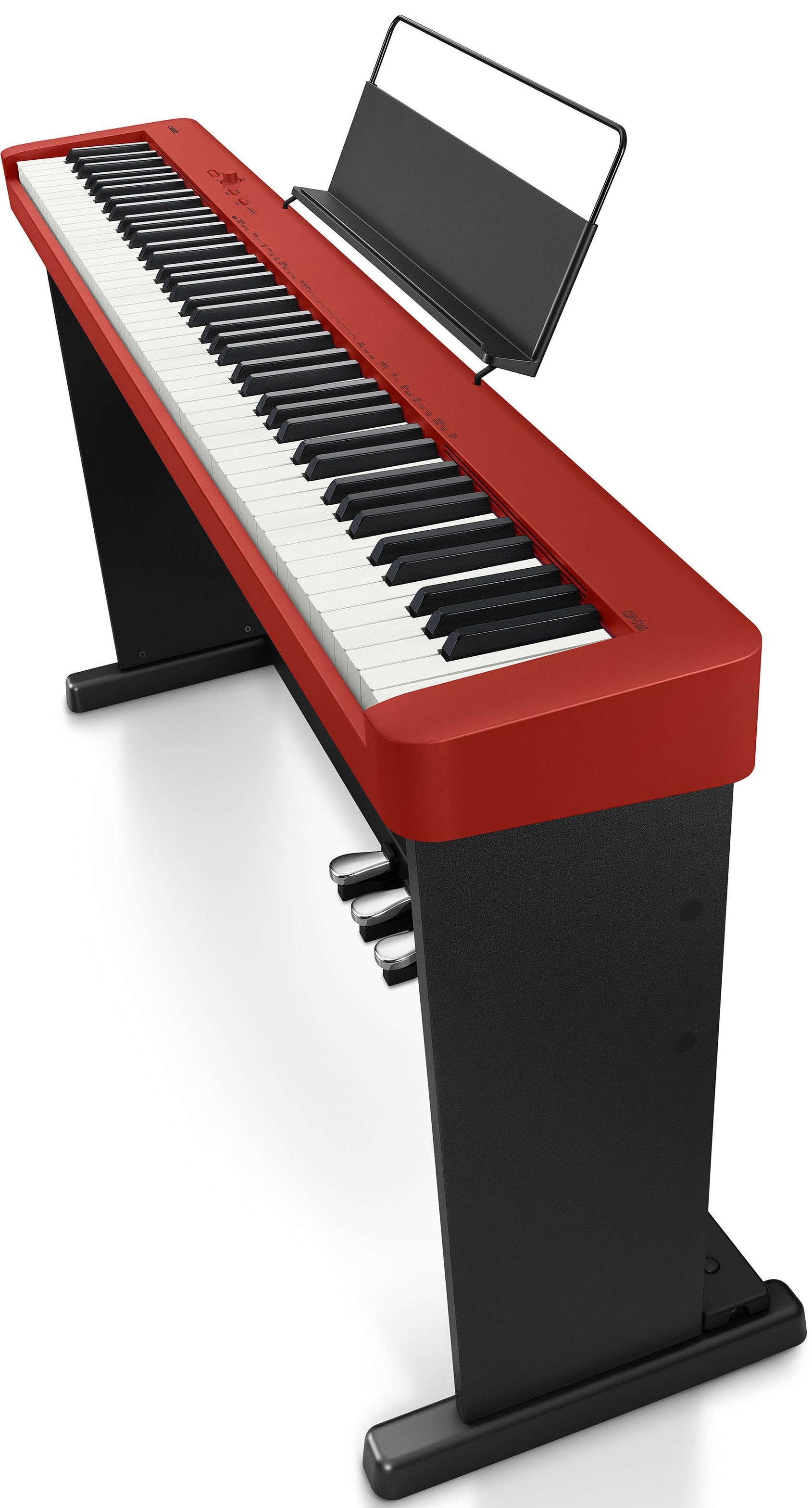 CASIO Digitalpiano »CDP-S160RD«, (Set), mit Stativ und Pedaleinheit