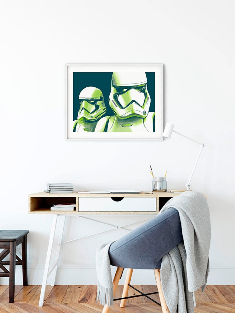 Komar Bild »Star Wars Faces Stormtrooper« Star Wars 1 Stk. tlg. Wandbild zur Dekoration im Kinderzimmer - ohne Rahmen
