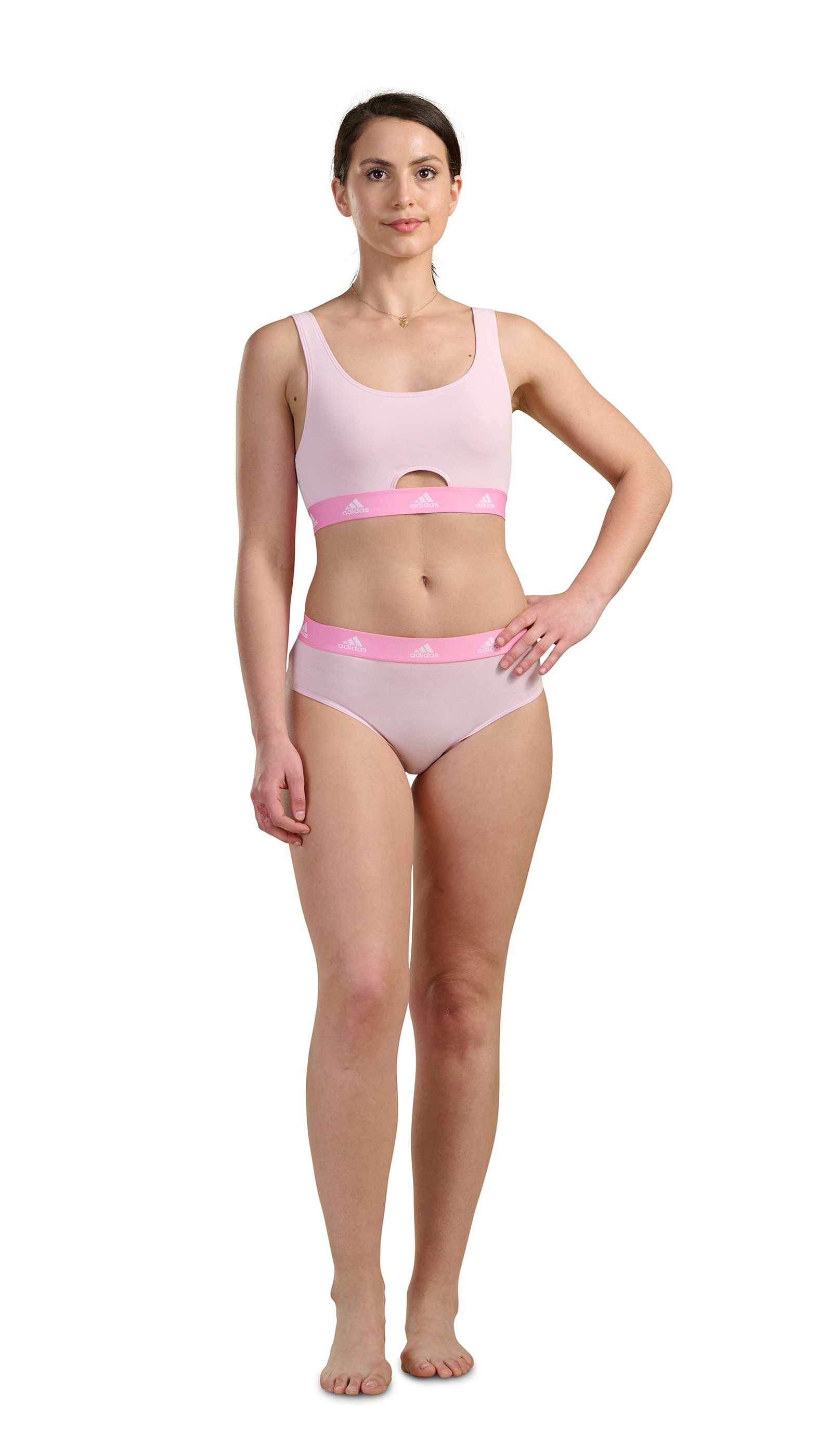 adidas Sportswear Bikinislip »"Sport Active Comfort Cotton"«, (3er Pack), Logo-Web-Bund, elastisches Single Jersey, schnelltrocknend