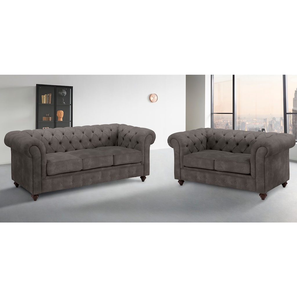 Home affaire Sitzgruppe »Chesterfield«, (2 tlg.)