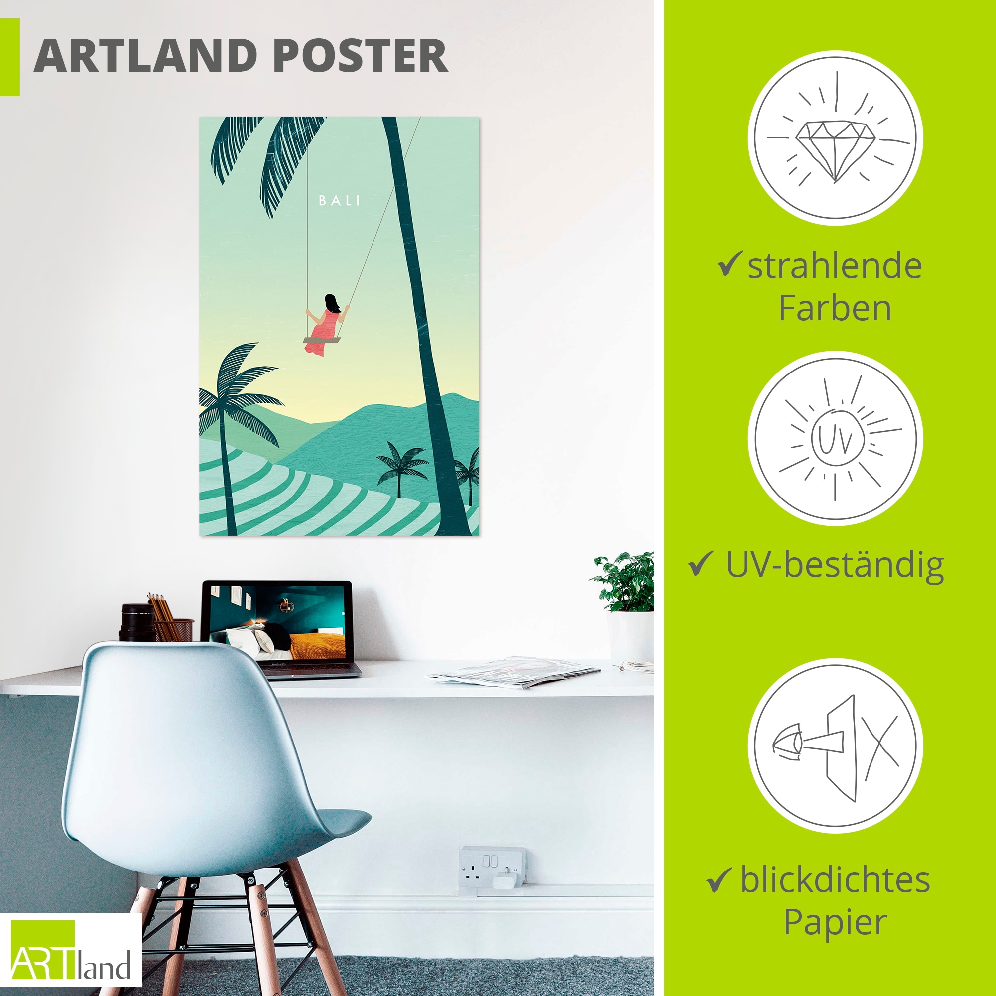 Artland Wandbild »Bali« 1 Stk. tlg. als Alubild, Leinwandbild, Poster, Wandaufkleber in verschied. Größen