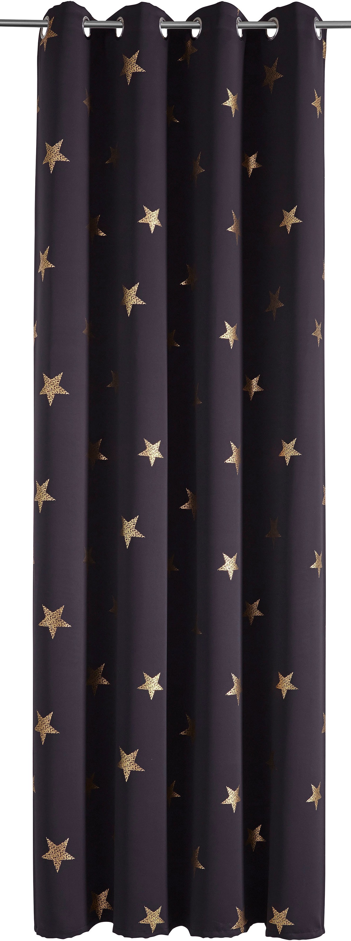 my home Gardine »Blackout Curtain With Foil Print Star«, (1 St.), Verdunkelnd, Polyester