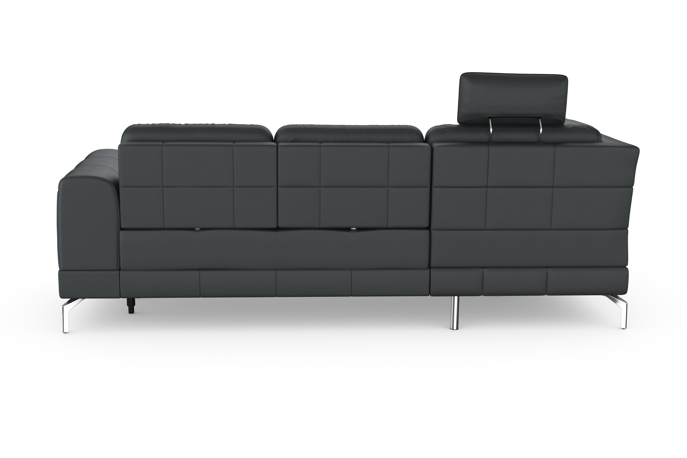 sit&more Ecksofa »Bendigo L-Form«, inklusive Sitztiefenverstellung, Bodenfreiheit 15 cm, in 2 Fußfarben