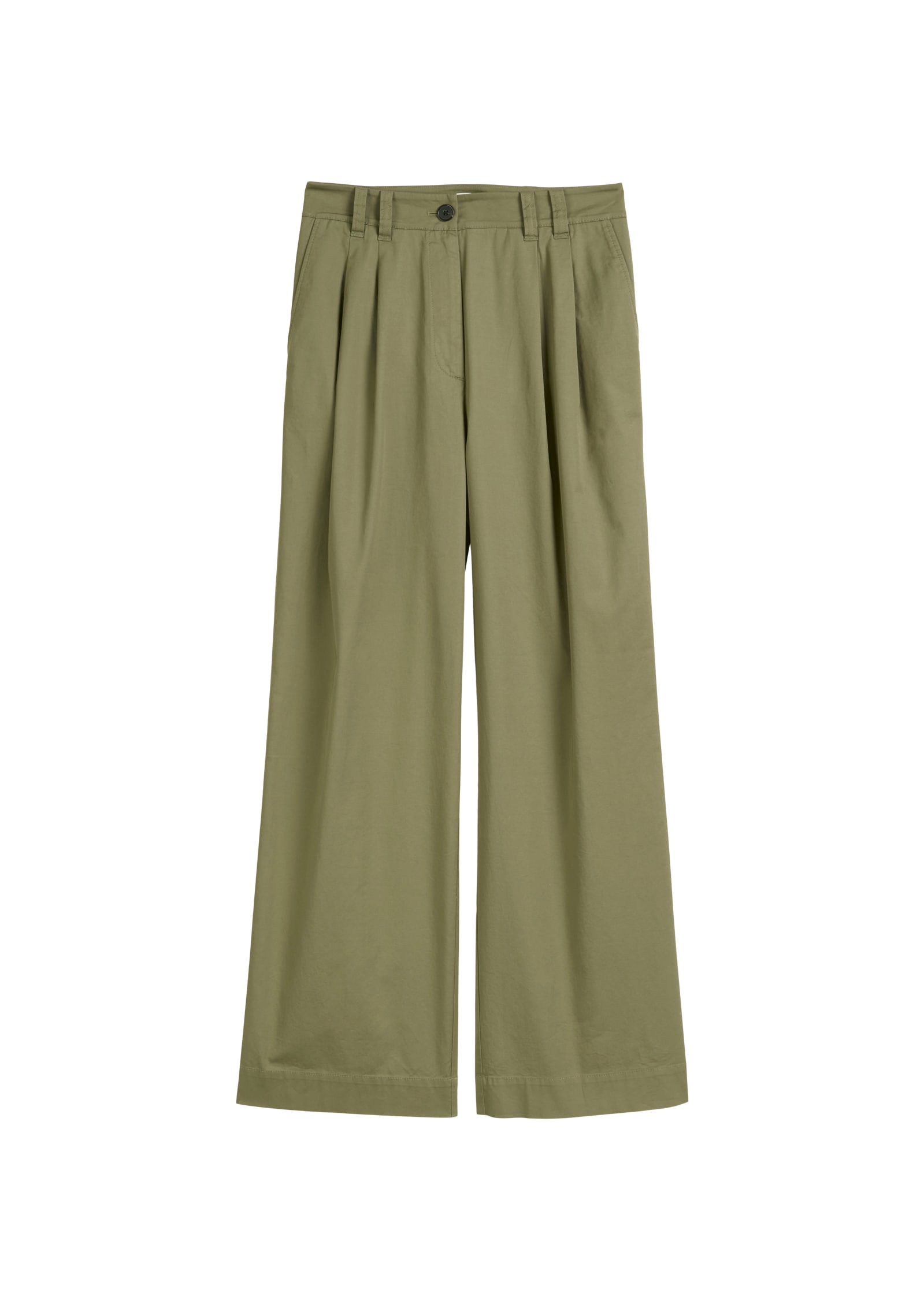 Marc O'Polo Bundfaltenhose, weit, aus Twill, Allrounder