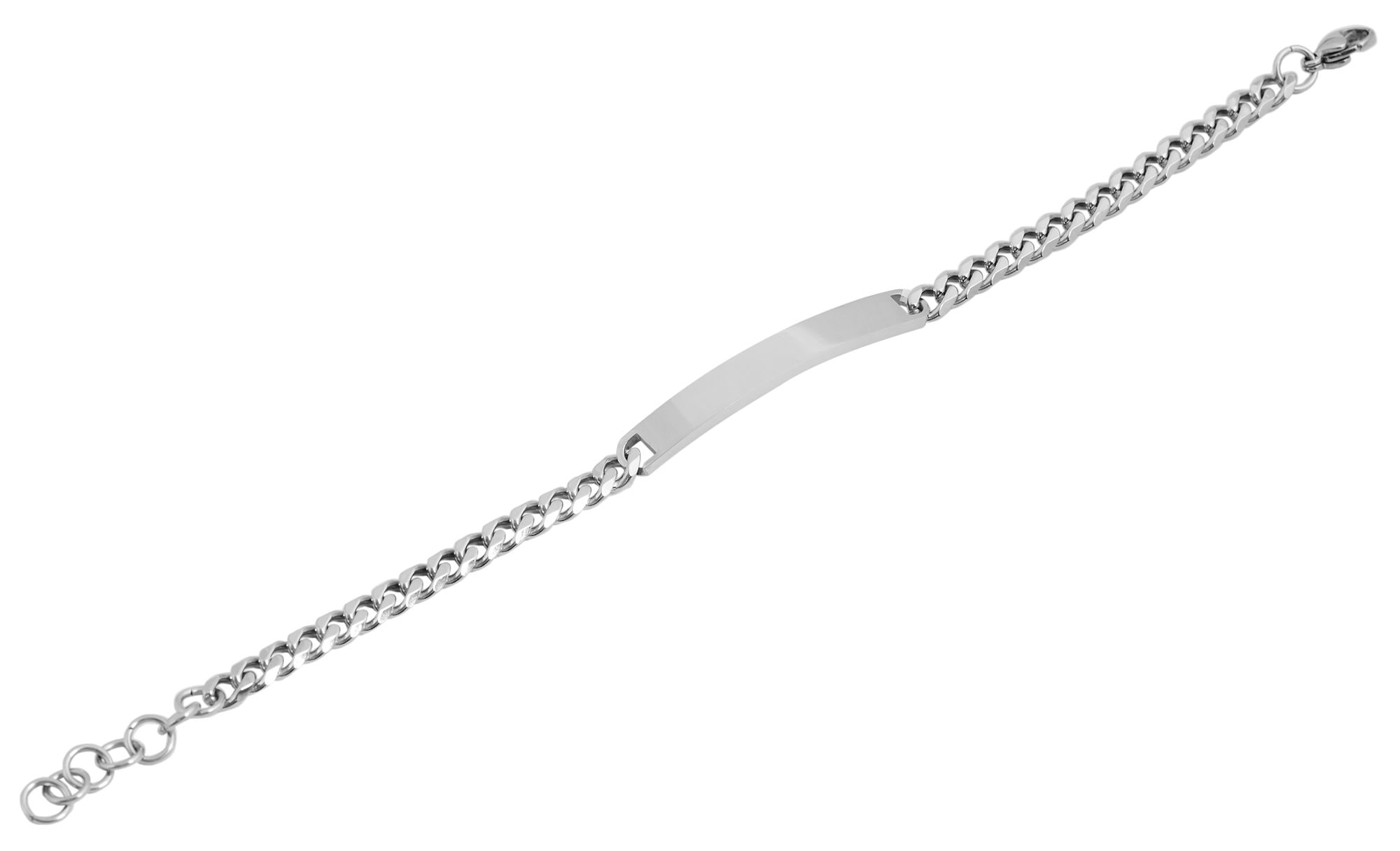 Adelia´s Panzerarmband »Damen Armband ¿ Panzerarmband aus Edelstahl 18 cm«