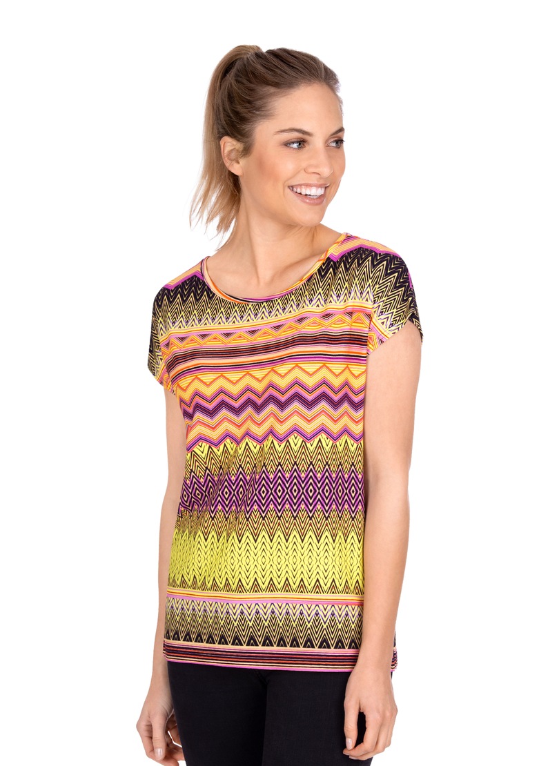 Trigema Shirt mit buntem, angesagtem Muster