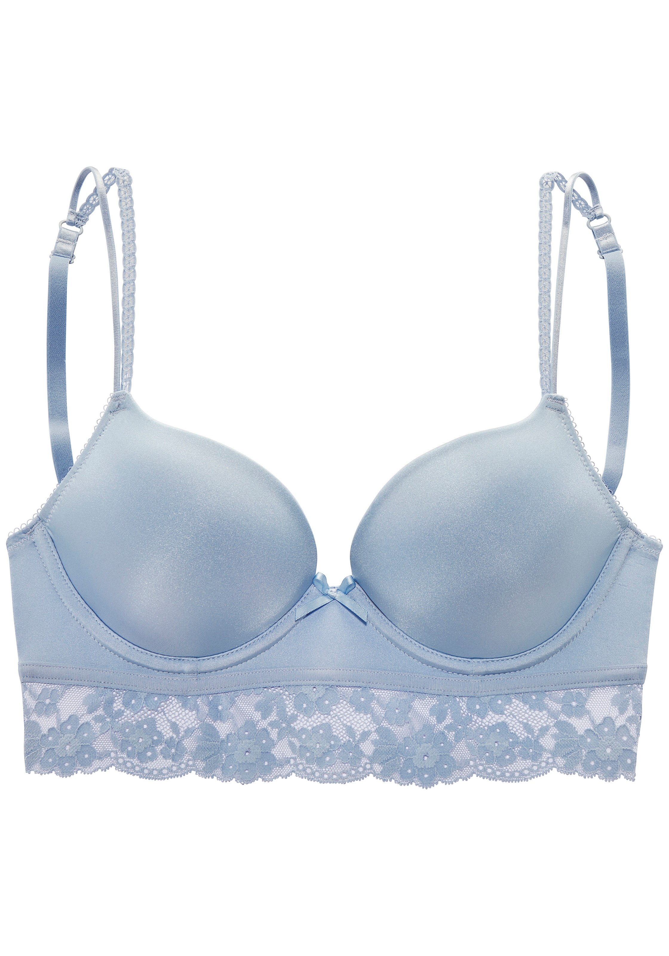 Vivance Push-up-BH »Anisa« mit Bügel und Spitze entlang der Unterbrust, sexy Dessous