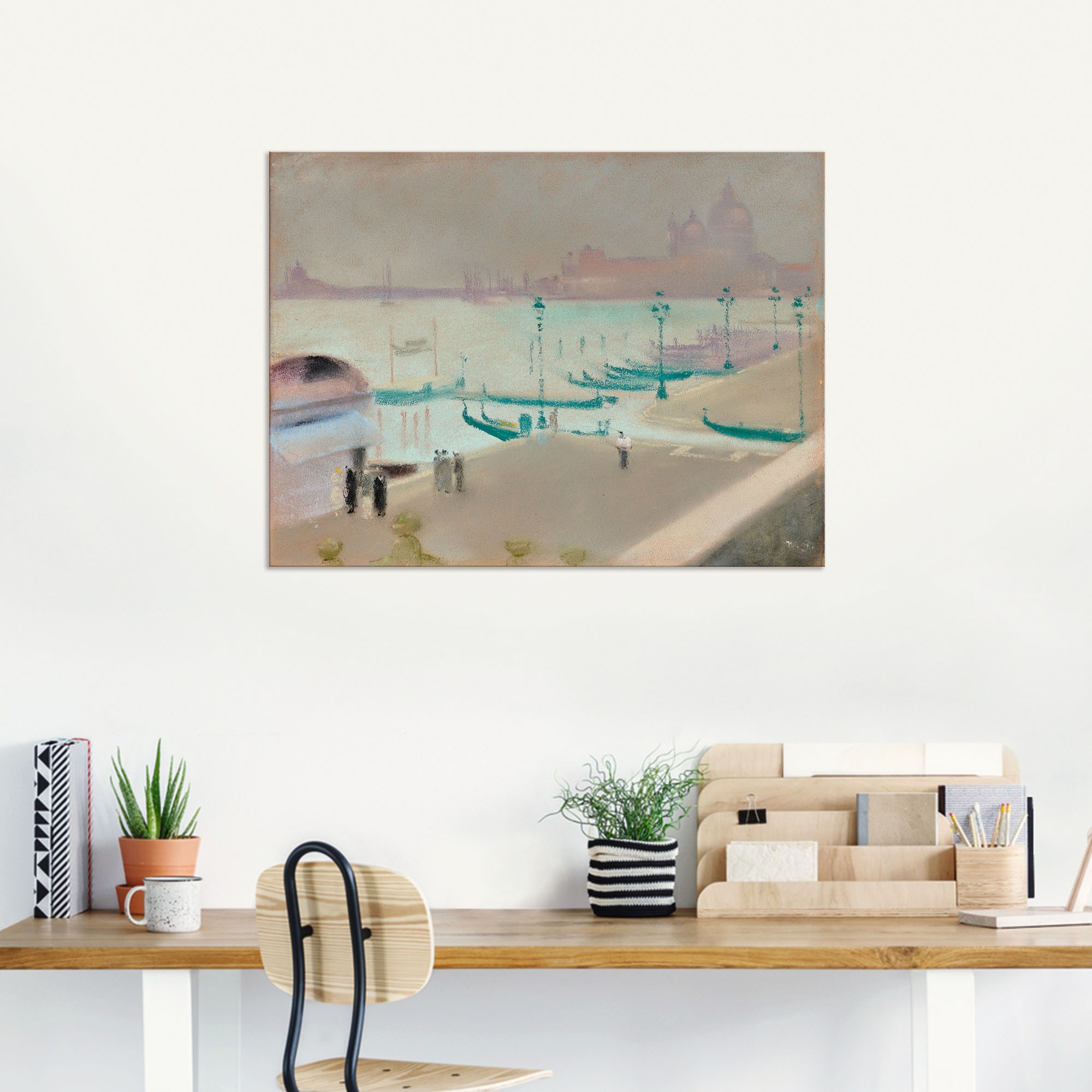 Artland Wandbild »Ansicht von Venedig II. 1935«, Venedig, (1 St.), als Alubild, Leinwandbild, Wandaufkleber oder Poster in versch. Größen