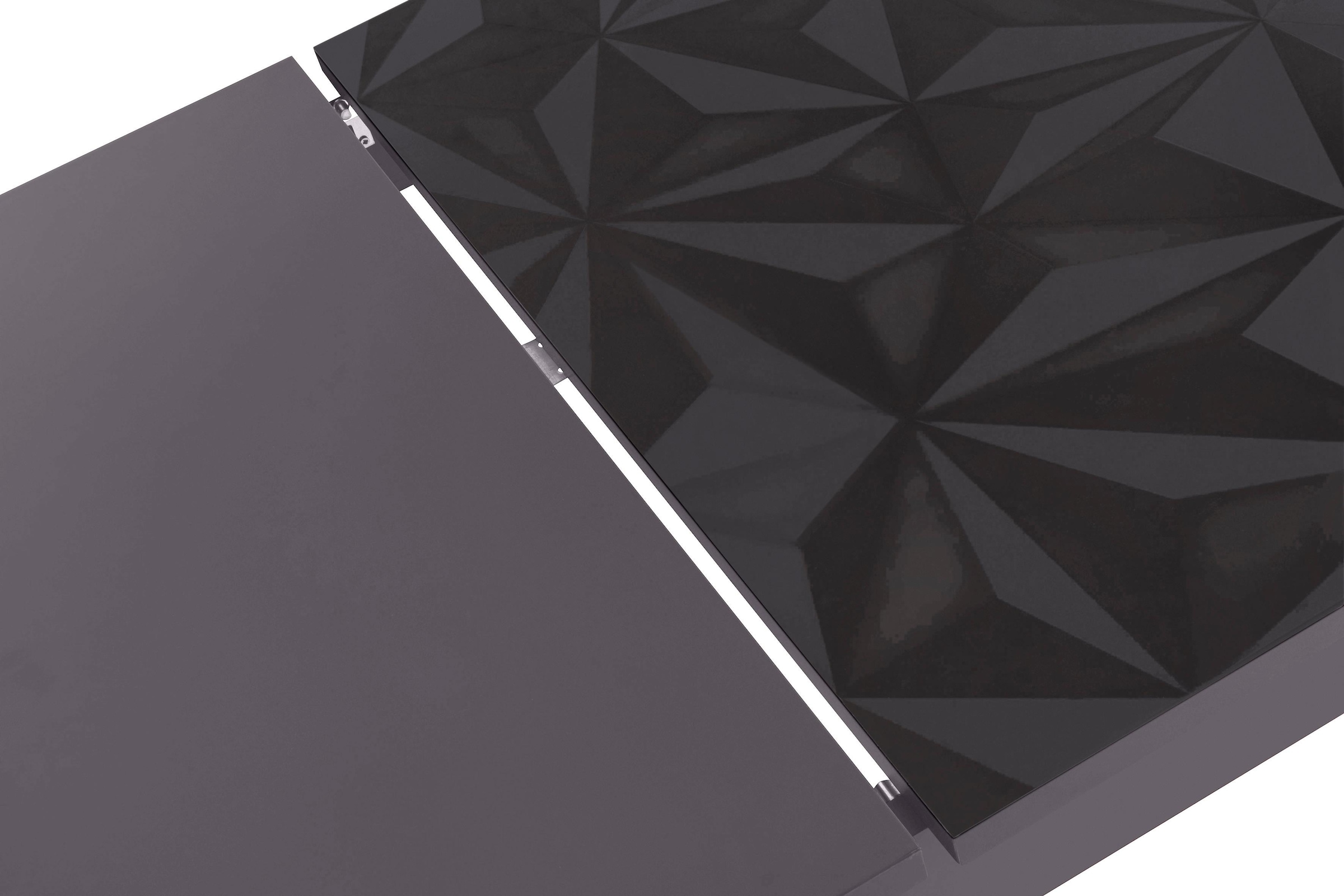 INOSIGN Esstisch »Prisma 137x90 cm, Esszimmertisch, ausziehbar, erweiterbar auf 185 cm«, rechteckig,Tischplatte Stärke 22 mm u. mit elegantem Siebdruck