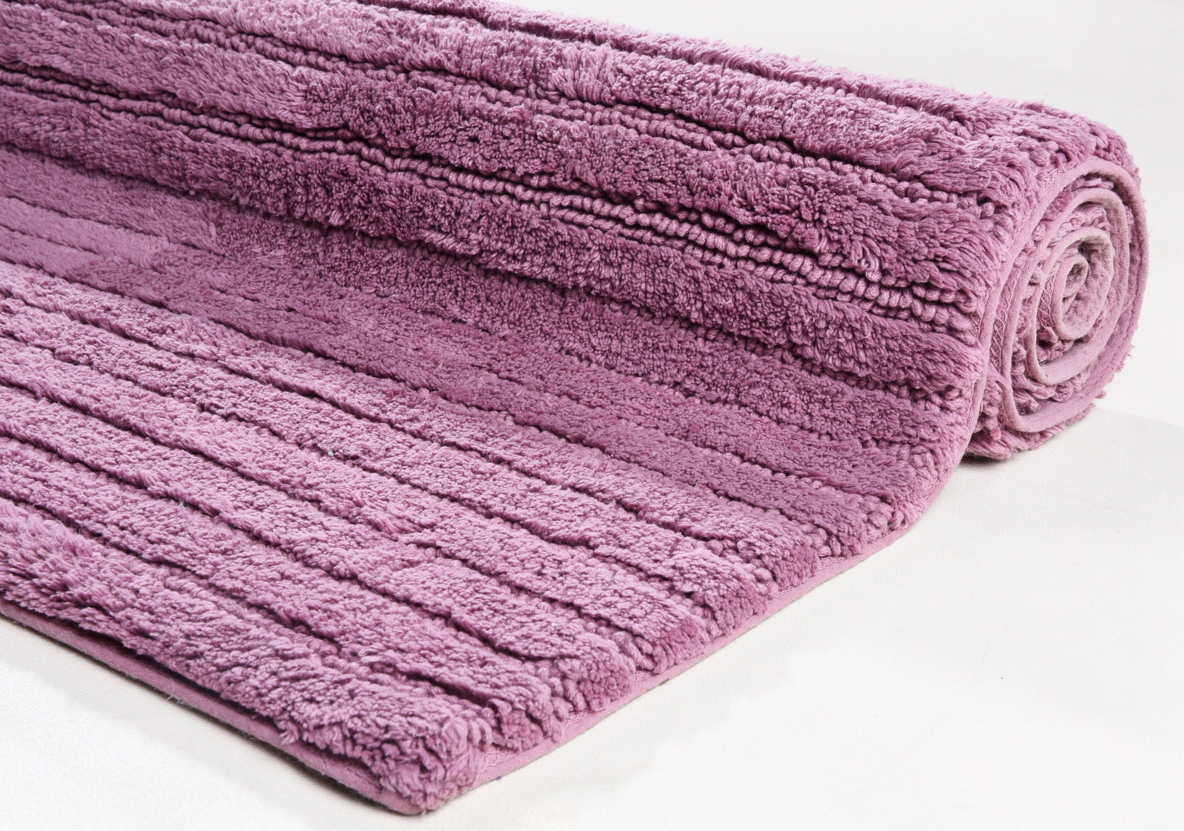 TOM TAILOR HOME Badematte »Cotton Stripes«, rutschhemmend beschichtet, fußbodenheizungsgeeignet-strapazierfähig, Uni Farben, gestreift, reine Baumwolle, Hoch-Tief Effekt