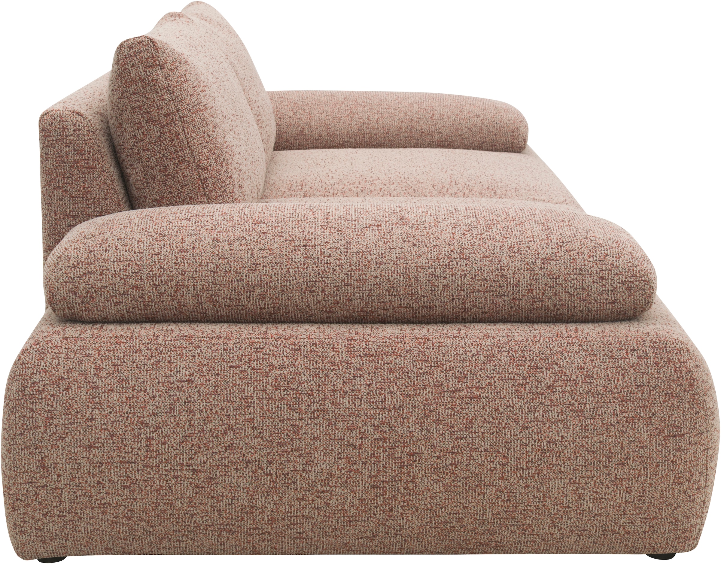 DOMO collection Big-Sofa »800016 Megasofa Breite 244cm, Federkernunterfederung«, (2 St.), moderner Strukturstoff aus 95% Polyester und 5% Baumwolle