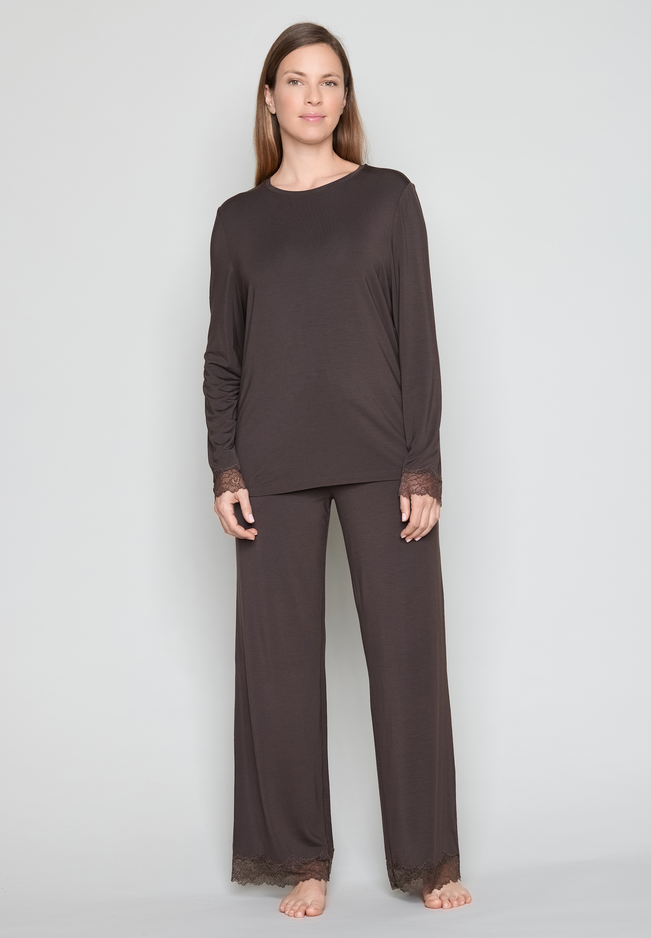 JOOP! Pyjamaoberteil mit Langarm, für Homewear und Sleepwear, aus Jersey, bequeme Passform