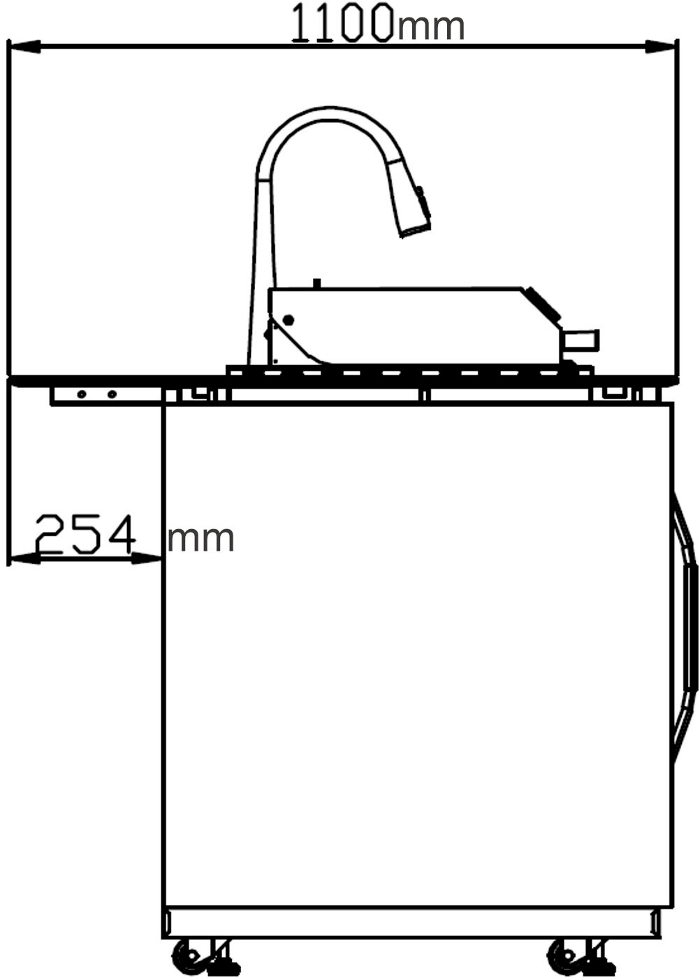 Buschbeck Outdoor-Küche »Derby«, grau marmorierte Keramikverkleidung, BxTxH: 253x110x143 cm