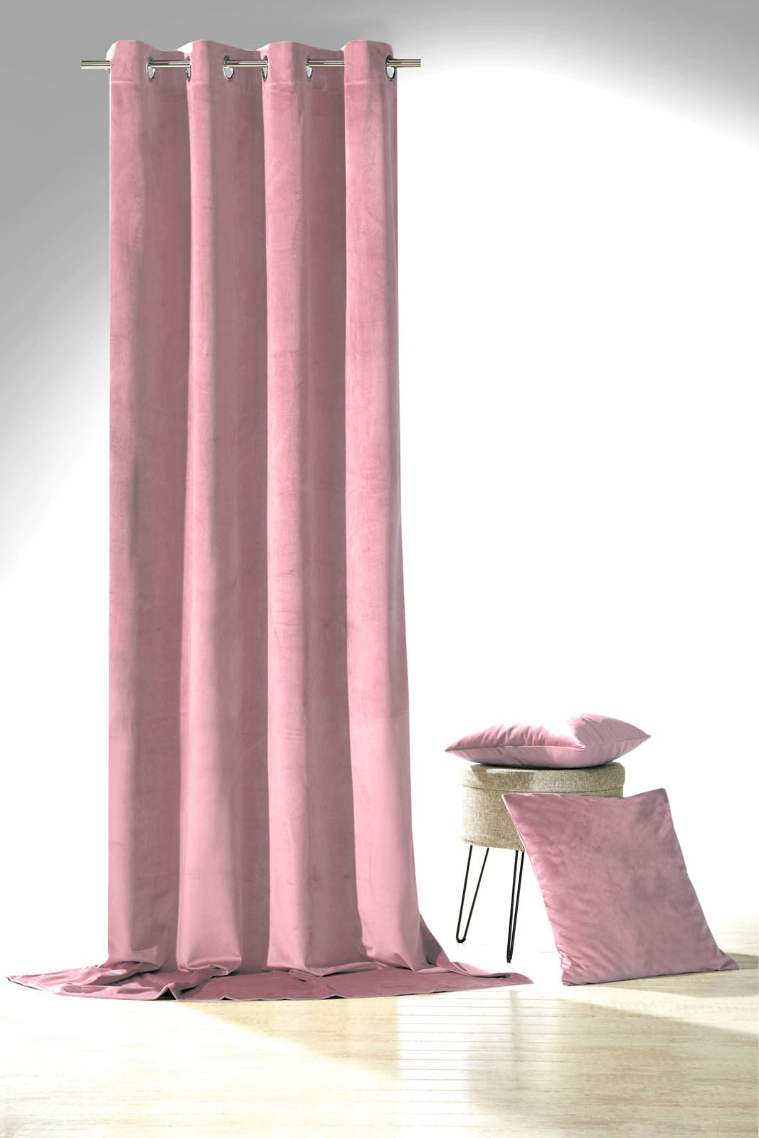 Weckbrodt Dekokissen »Valentin« Samt-Optik, Velour, Unifarben, Kissenhülle ohne Füllung