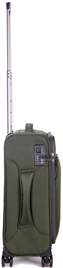 Stratic Weichgepäck-Trolley »Mix S, dark green«, 4 St. Rollen, Handgepäck Reisekoffer Reisegepäck TSA-Zahlenschloss