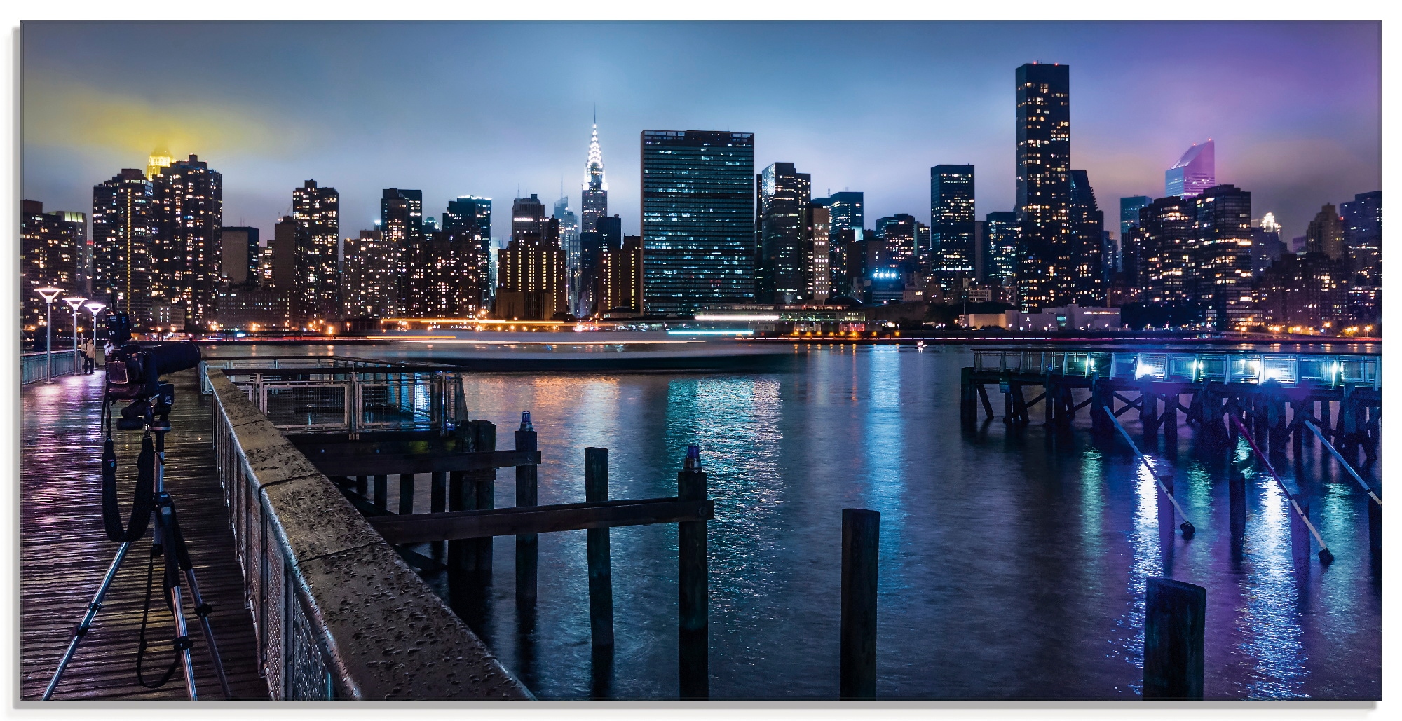 Artland Glasbild »New York St.), verschiedenen Größen in Manhattan Abendlicht«, bestellen im OTTO Amerika, bei (1