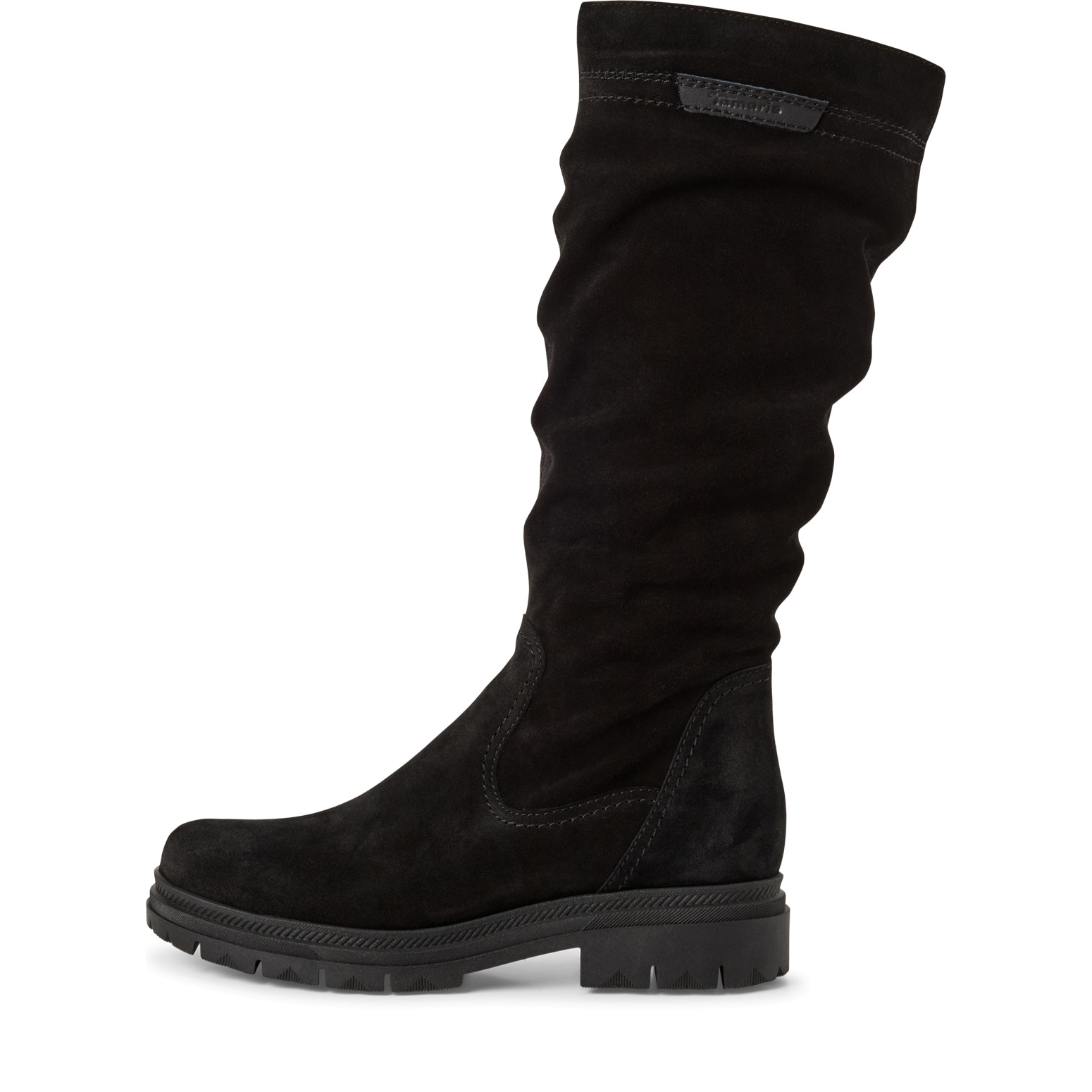 Tamaris Stiefel, Blockabsatz, Langschaftstiefel mit slouchy Falten am Schaft