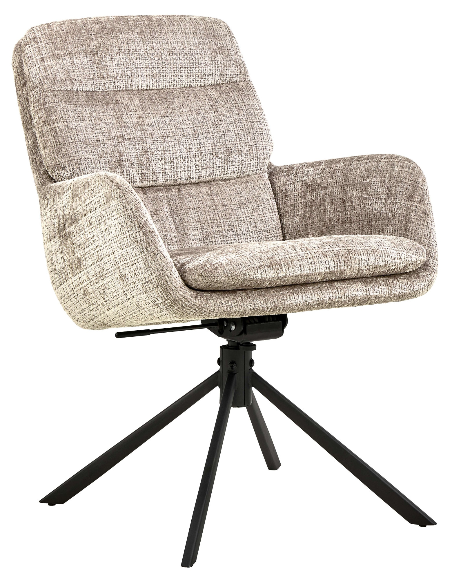 ACTONA GROUP Esszimmerstuhl »Edgar, Polsterstuhl, Stuhl« (Set) 2 Stk.Stuhl, Stoff, L-Form, Armlehnen, Dreh- & Kippfunktion, FSC™