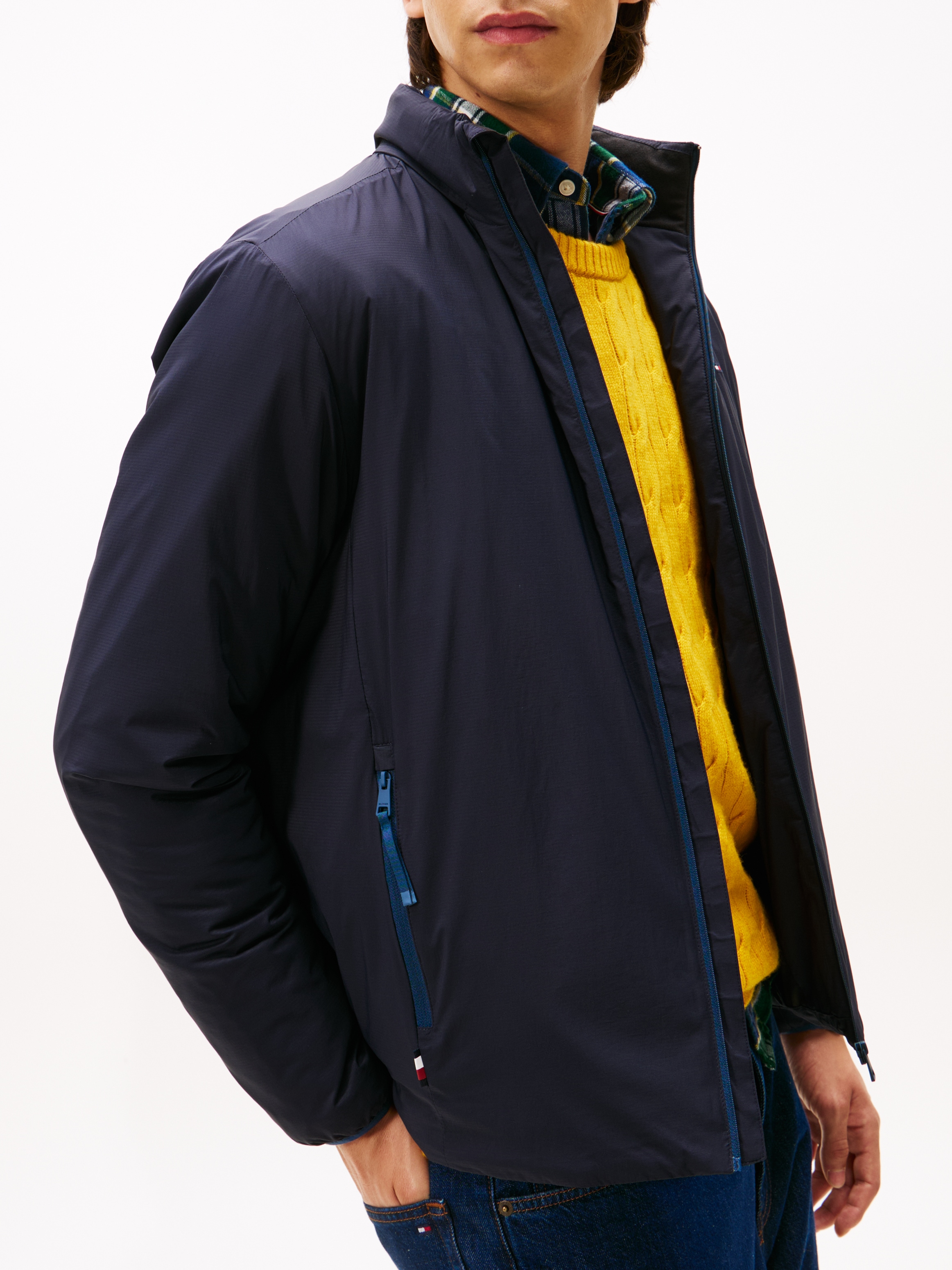 Tommy Hilfiger Blouson »LIGHTWEIGHT«, Freizeitjacke, Übergangsjacke mit Stehkragen