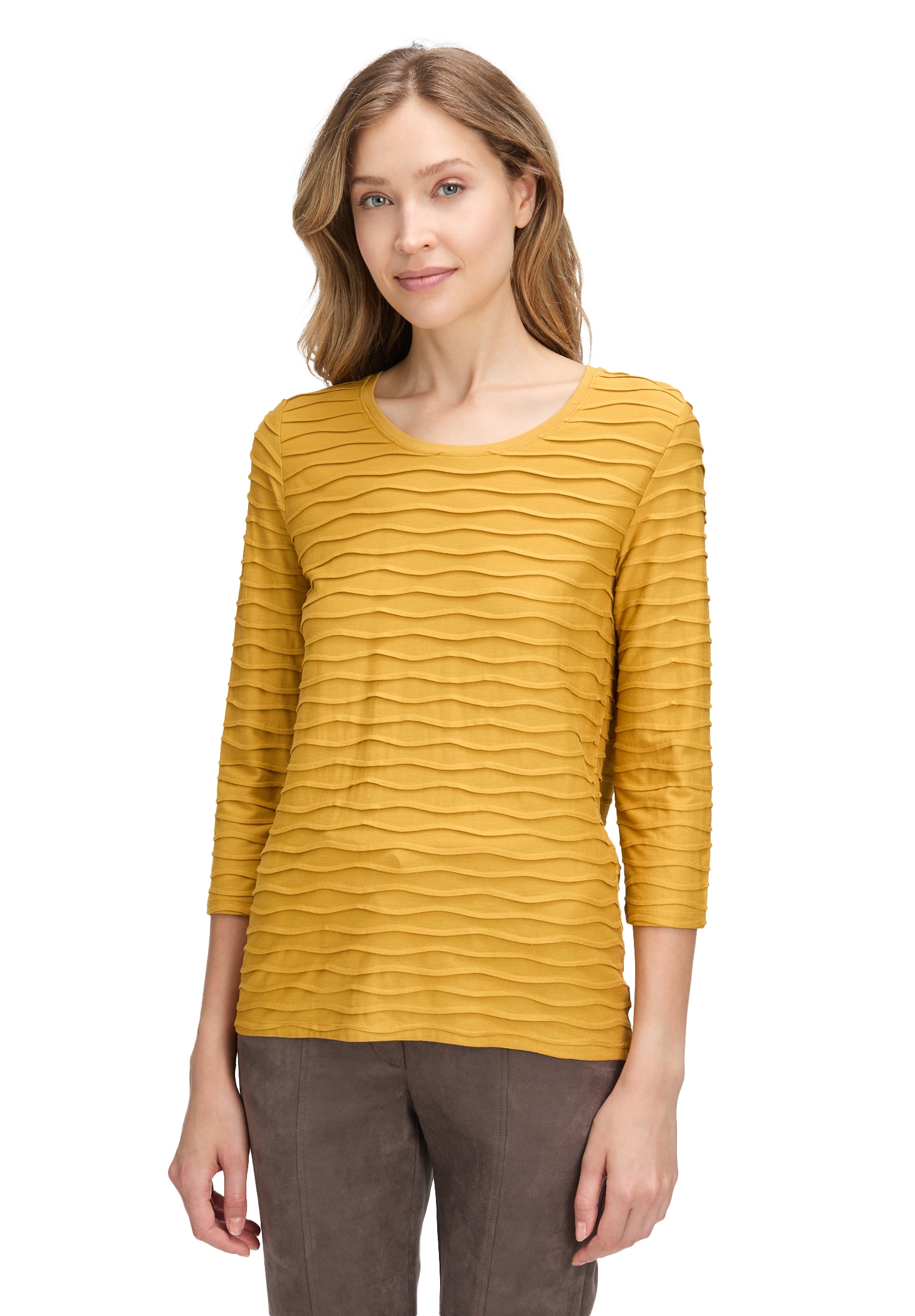 Betty Barclay Rundhalsshirt »Basic Shirt mit Wellenstruktur«