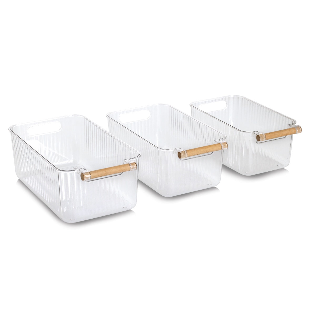 Zeller Present Aufbewahrungsbox »Aufbewahrungsboxen-Set, 3-tlg.« Kunststoff/Bambus, ca. 28x16x11, 31x17x11,5, 34x18x12 cm
