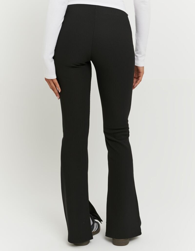 Tally Weijl Stoffhose »SPAPETIM«  Materialmix, mit Low Waist Passform und ausgestelltem Beinverlauf