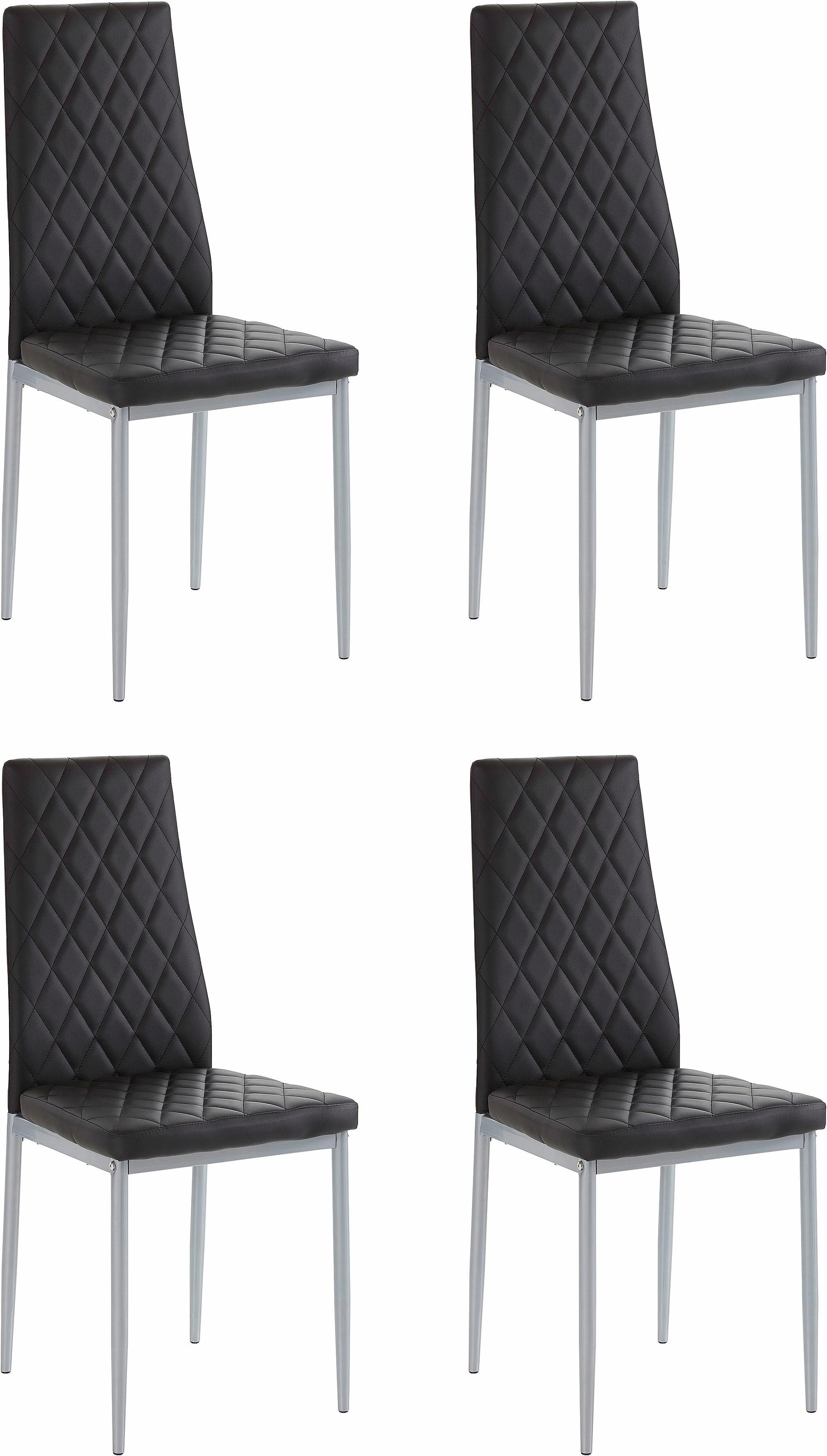 my home 4-Fußstuhl »Brooke«, (Set), 4 St., Kunstleder, (2 oder 4 Stück) Bezug in Kunstleder