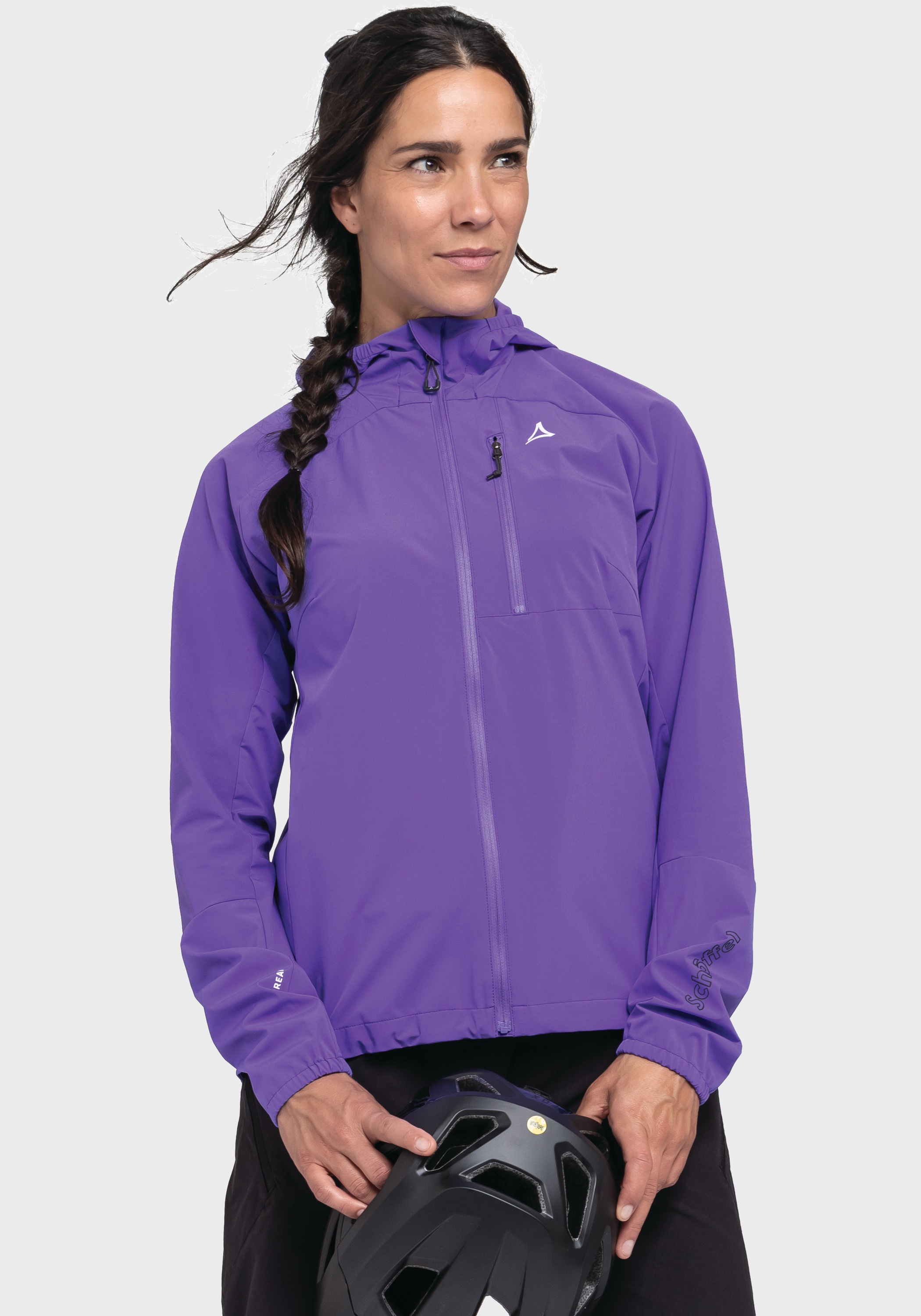 Schöffel Outdoorjacke »Bike Hybrid Jk Style Mamry WMS«, mit Kapuze