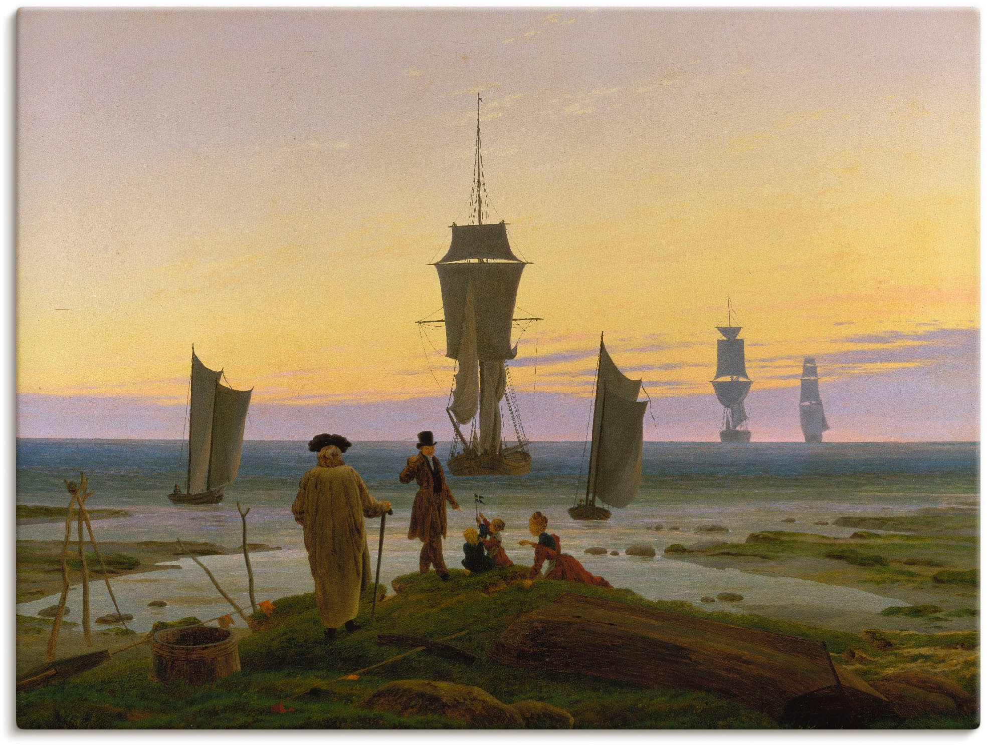 Artland Wandbild »Die Lebensstufen. Um 1834«, Boote & Schiffe, (1 St.), als Alubild, Leinwandbild, Wandaufkleber oder Poster in versch. Größen