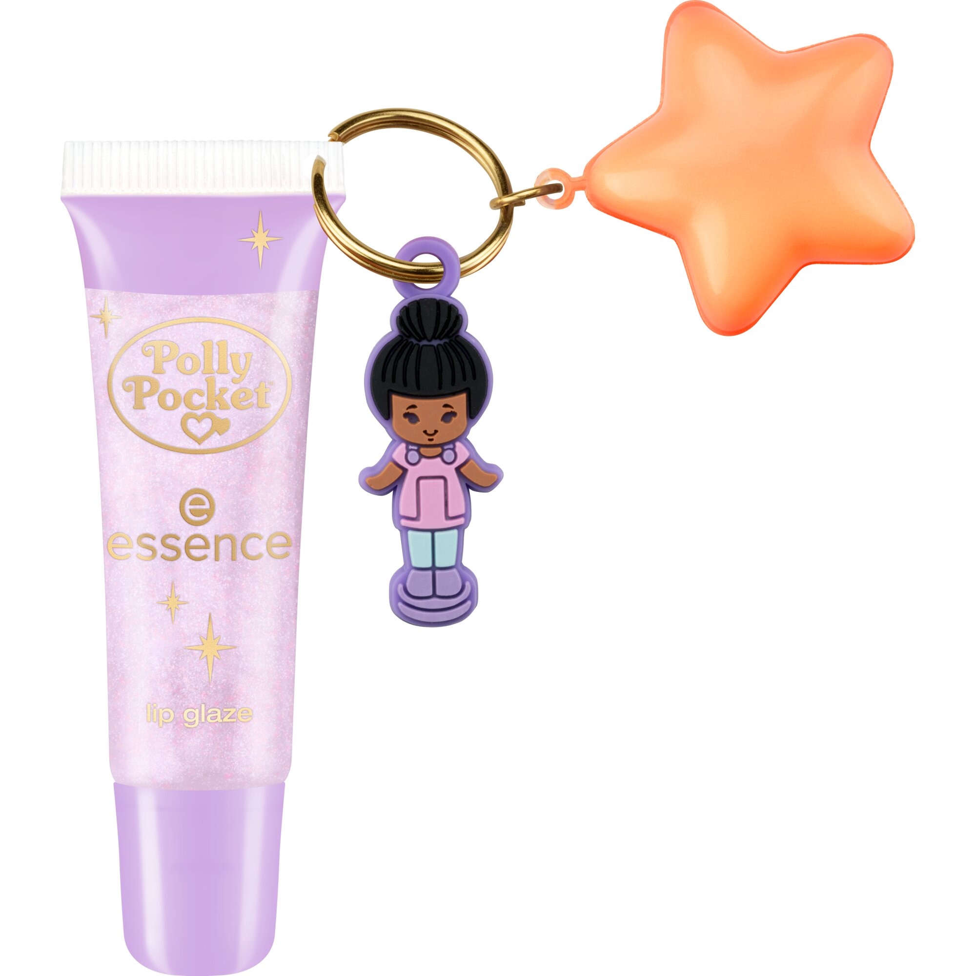 Essence Lipgloss »Polly Pocket lip glaze«, (Set, 3 tlg.), Drei Varianten : 90s, Fashion, Y2K-Vibe, Handliches Format
