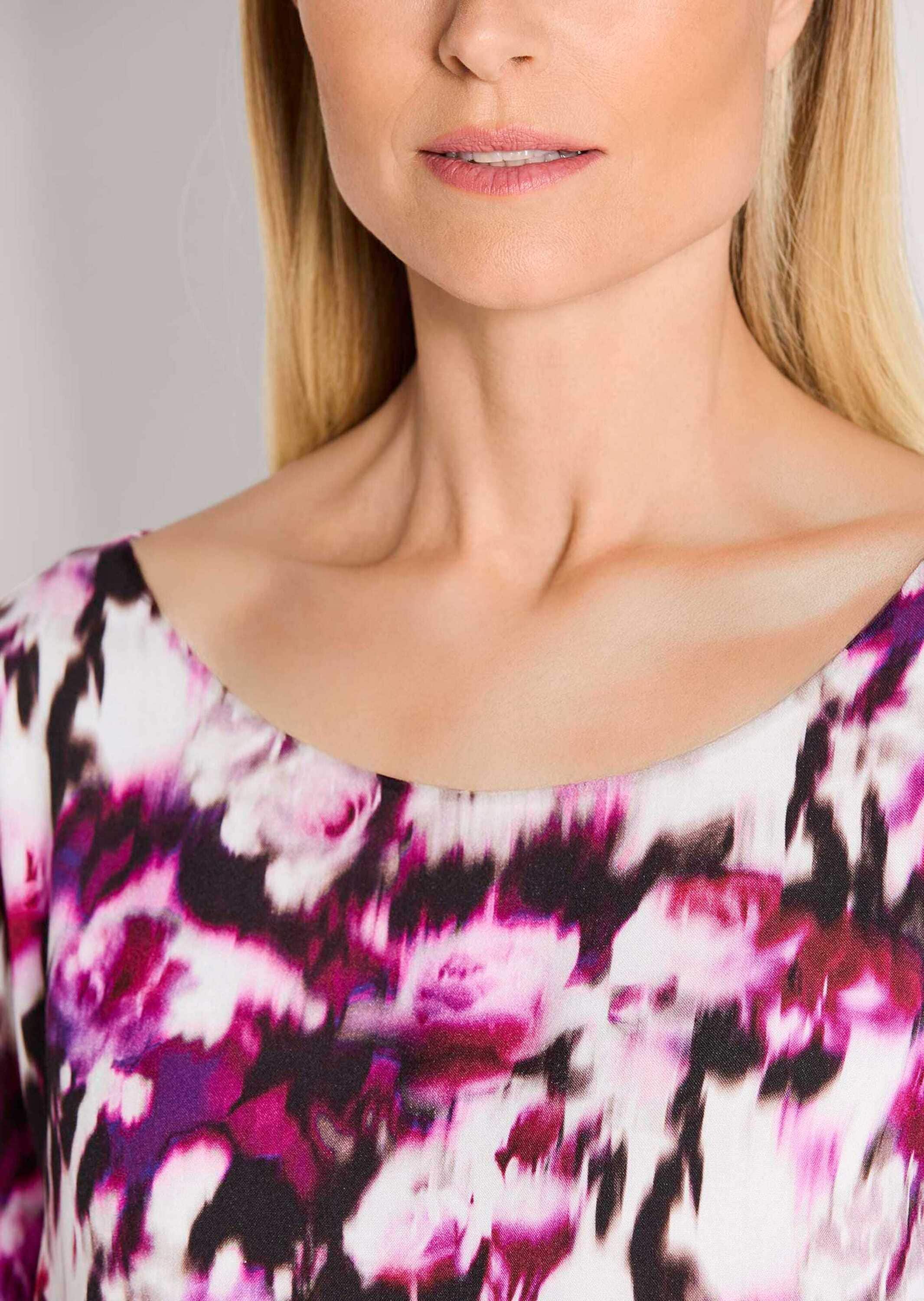 MADELEINE Schlupfbluse »Blusenshirt Elegante Viskosebluse mit Allover-Druck« Alloverprint