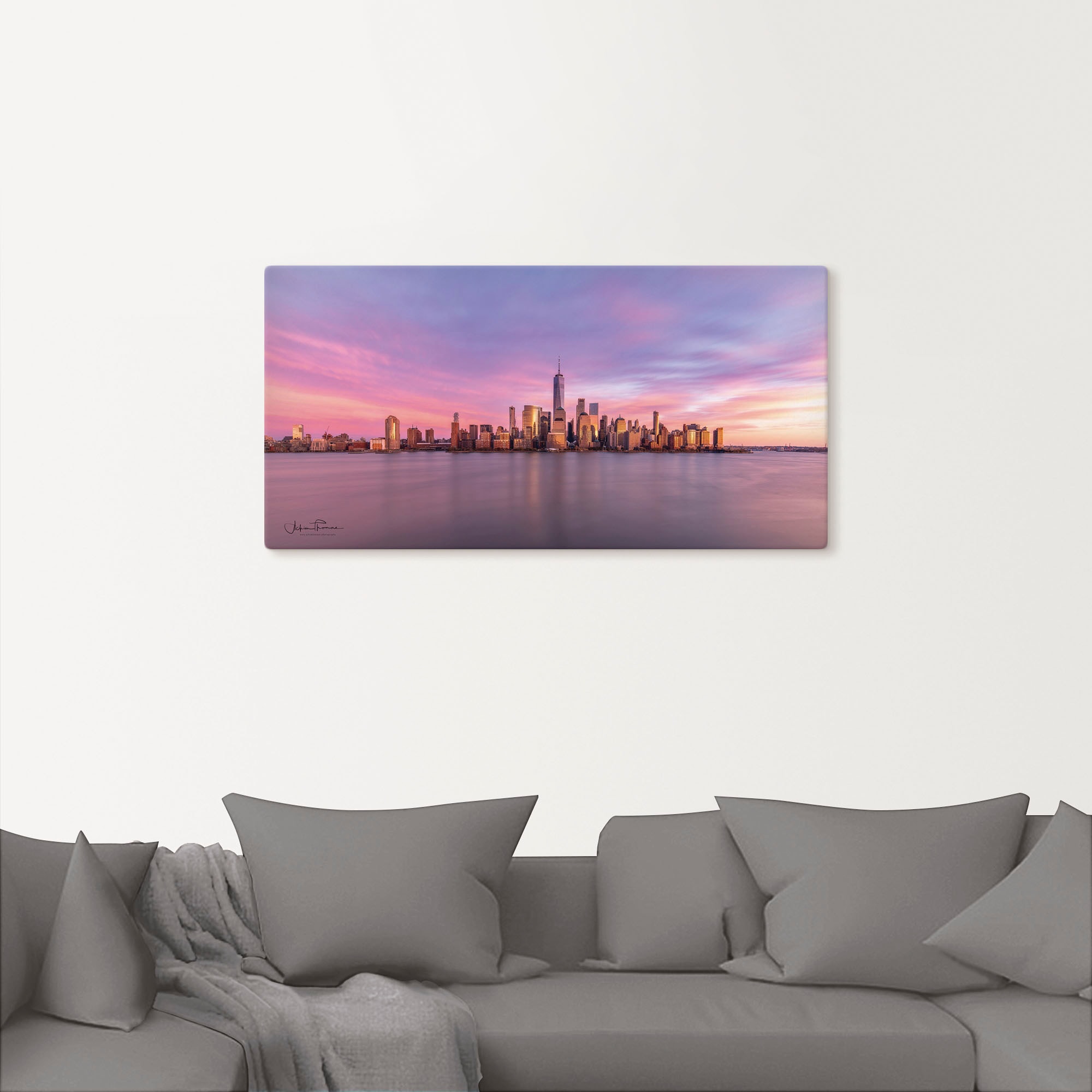 Artland Wandbild »Manhattan Skyline«, New York, (1 St.), als Alubild, Outdoorbild, Leinwandbild in verschied. Größen