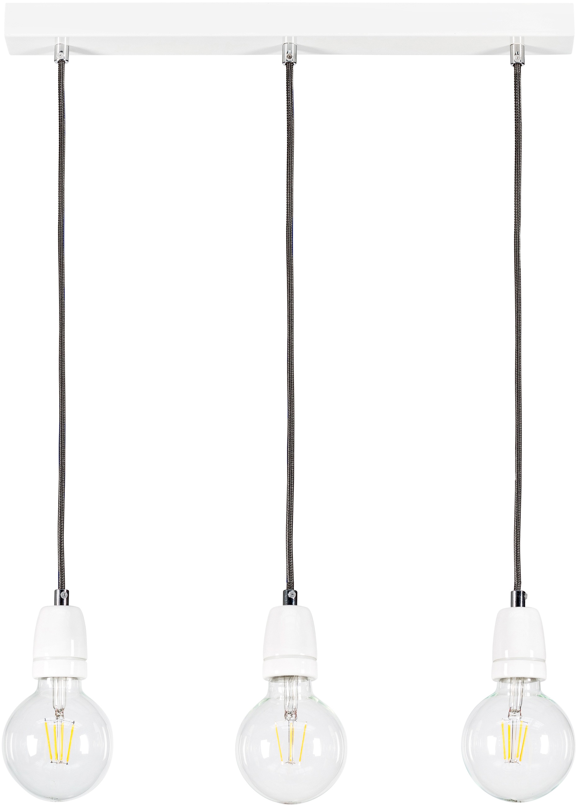 BRITOP LIGHTING Hängeleuchte »Porcia«, 3 flammig, Leuchtmittel E27 | ohne Leuchtmittel-Leuchtmittel wechselbar, Dekorative Leuchte aus Ceramik, pass. LM E27 / exkl., Made in Europe
