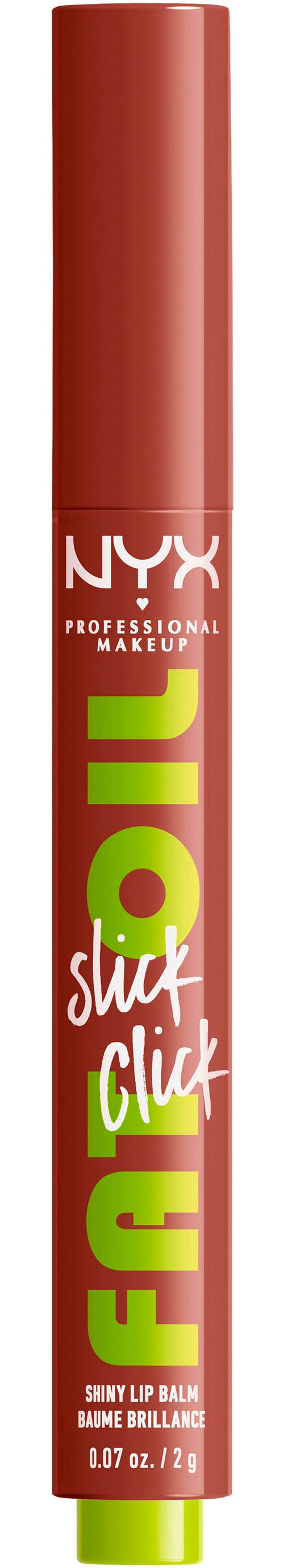 NYX Lippenstift »NYX Professional Makeup Fat Oil Slick Click Link in my Bio«, mit natürlichen Inhaltstoffen