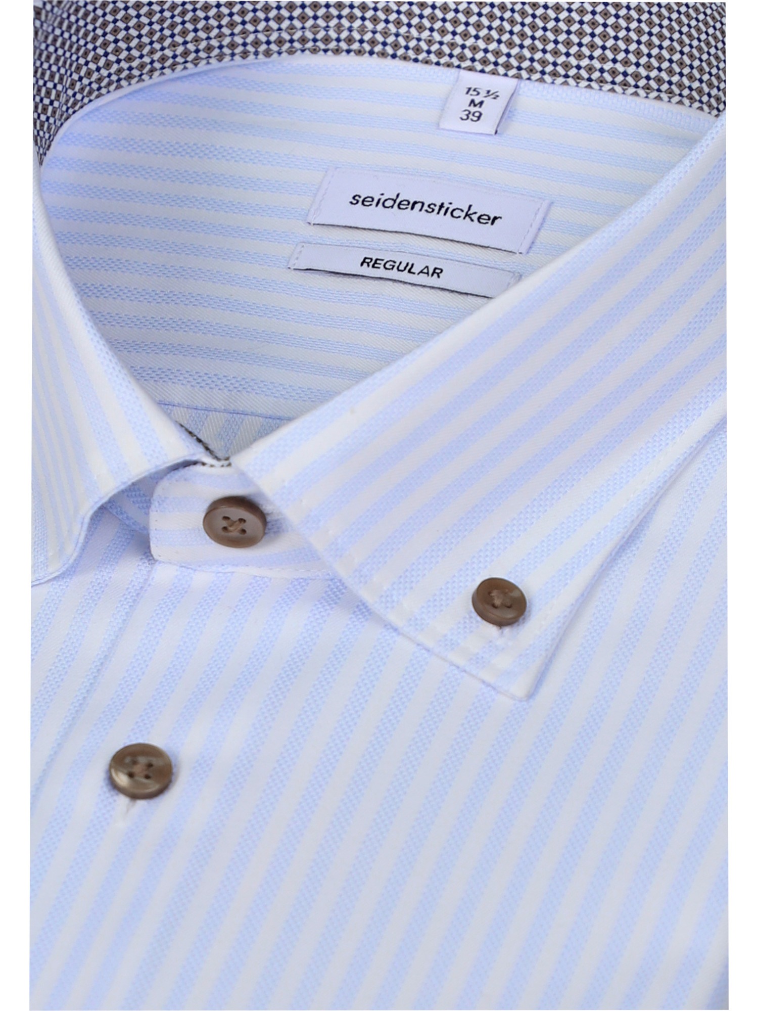seidensticker Businesshemd »Schwarze Rose« Regular 1/1 Button-Down-Kragen Gestreift