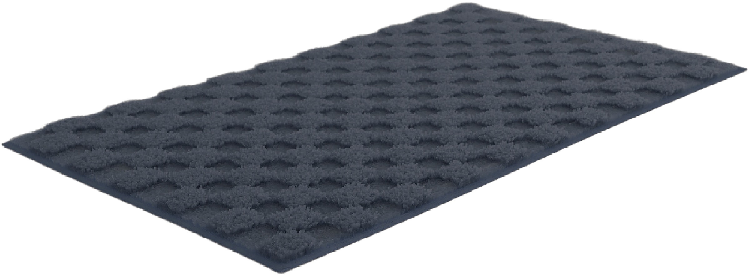 OTTO home Badematte »Naala, Badvorleger, Badezimmer Teppich, sehr weich« Höhe 20 mm rutschhemmend beschichtet fußbodenheizungsgeeignet | schnell trocknend Karo-Muster, auch als 2-teiliges Set erhältlich, Made in Europe