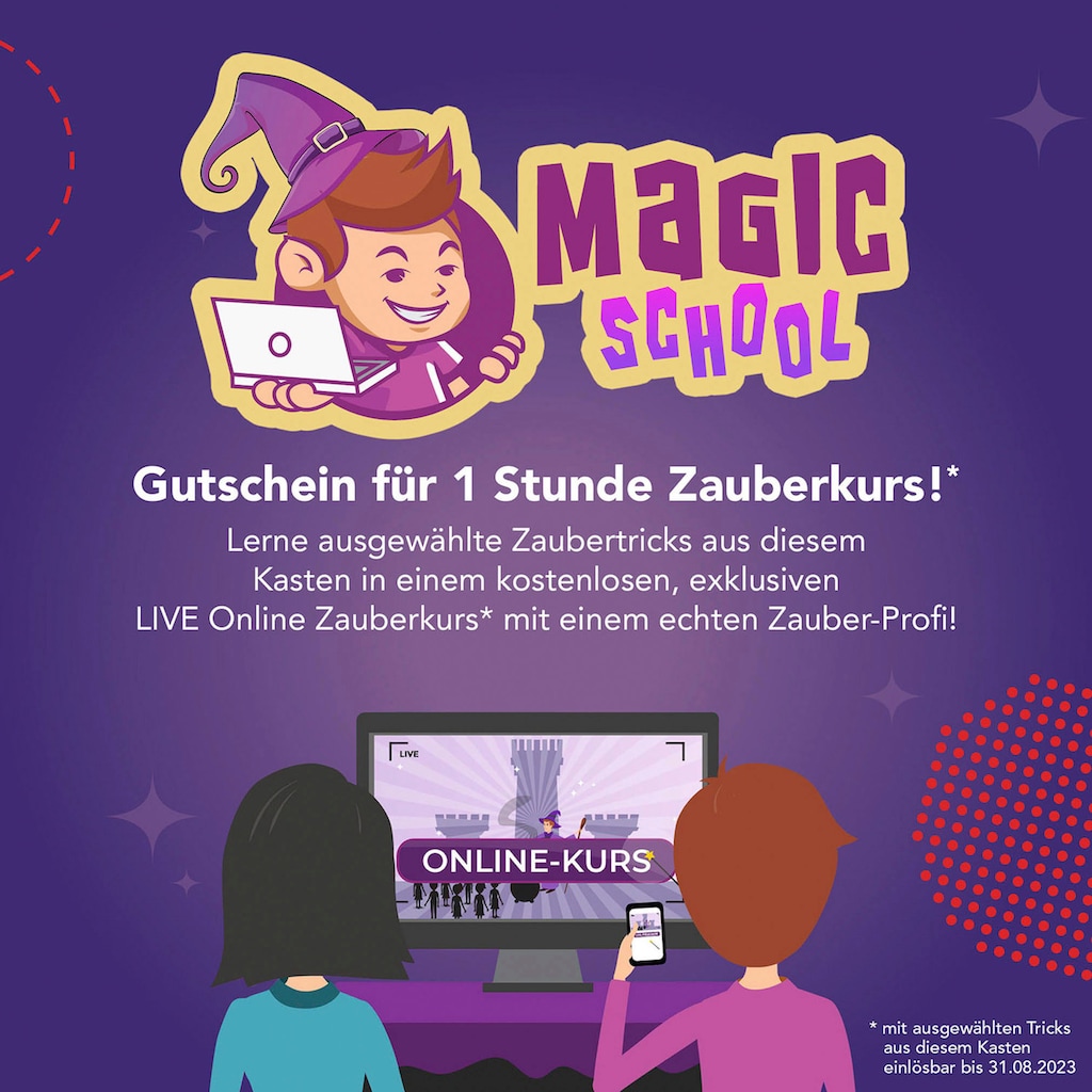 Kosmos Zauberkasten »Die Zauberschule Magic Silber Edition«