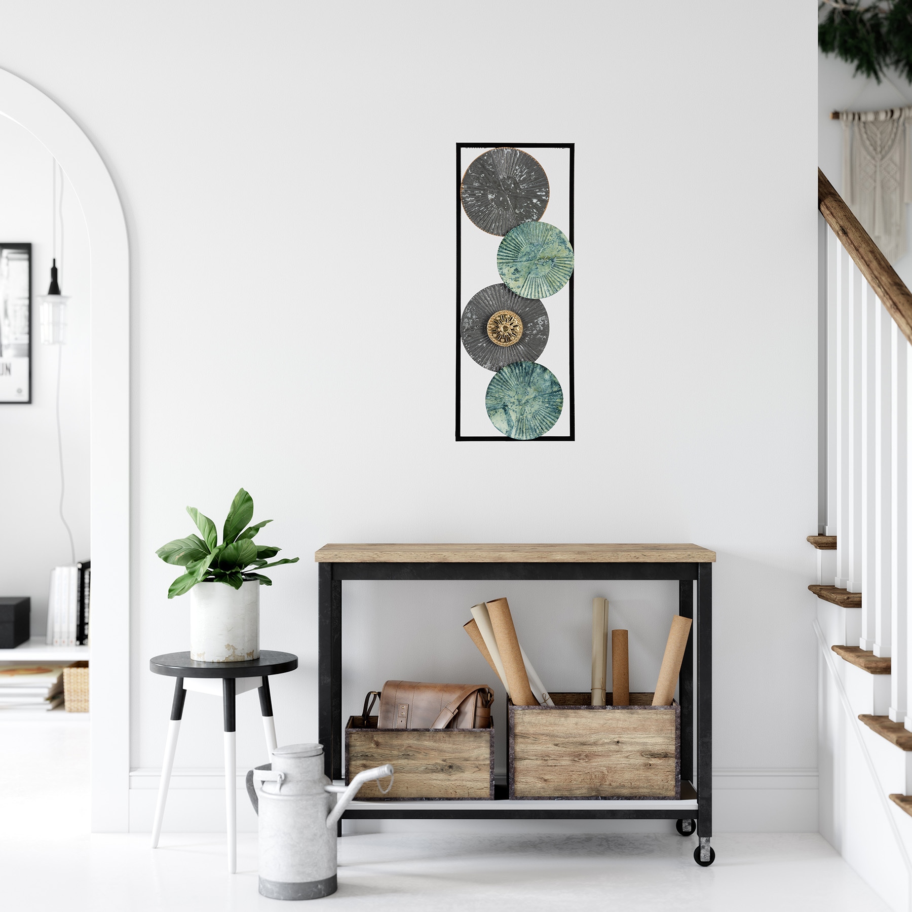 Bönninghoff Metallbild »ABSTRAKT – ORNAMENTE 20x50 cm – Deko modern«