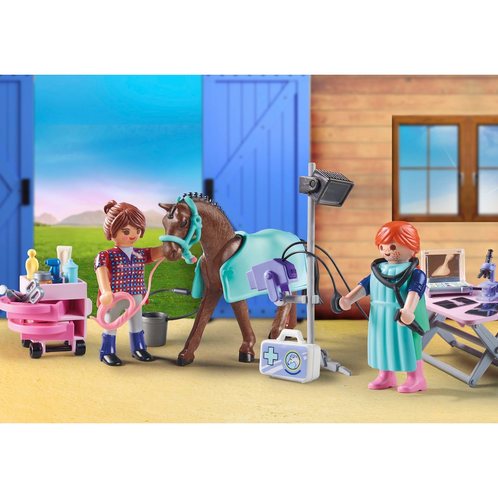 Playmobil® Konstruktions-Spielset »Tierärztin für Pferde (71241), Country«, (52 St.)