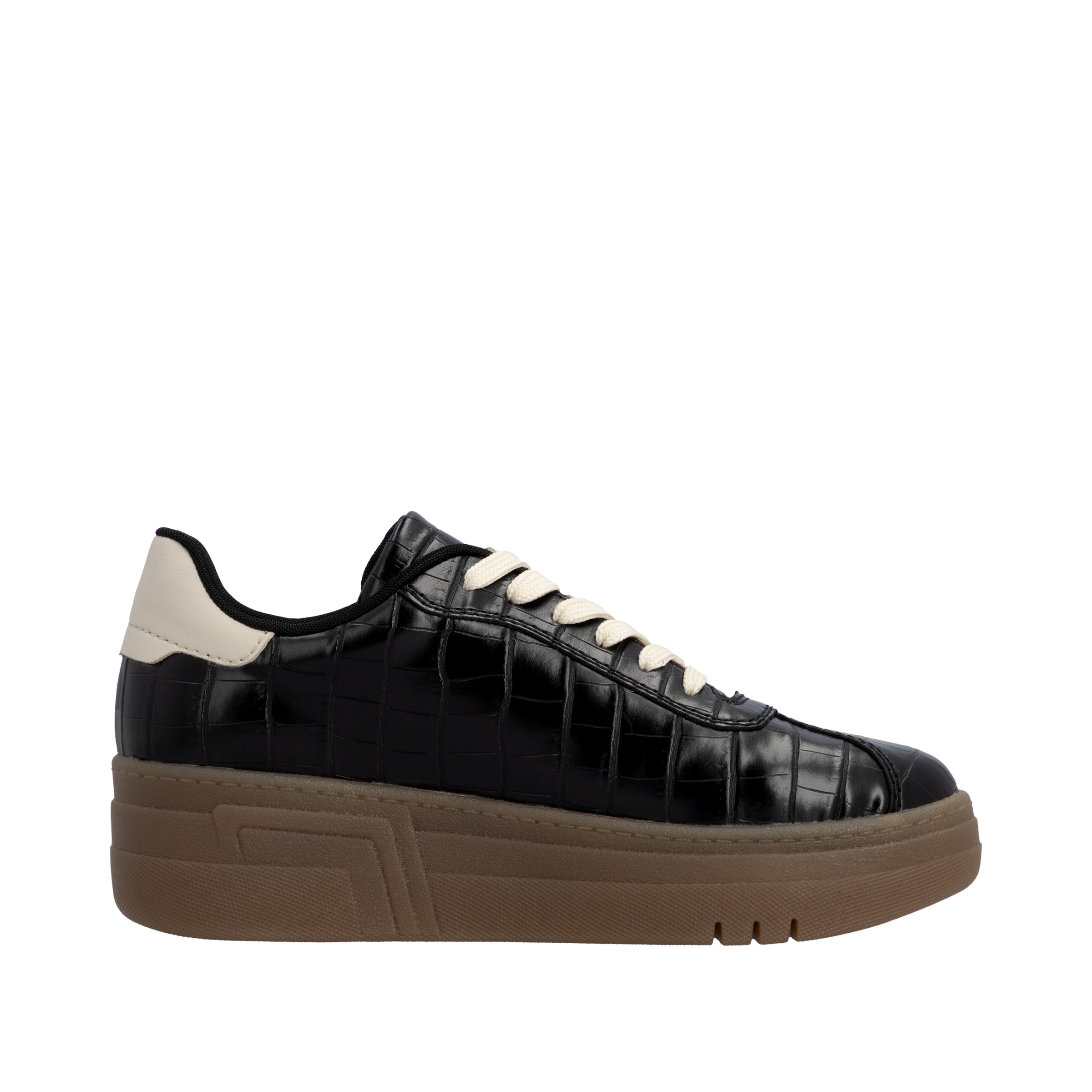Rieker Plateausneaker  Basket-Sneaker, Retro-Sneaker, Schnürschuh mit weichem Schaftrand