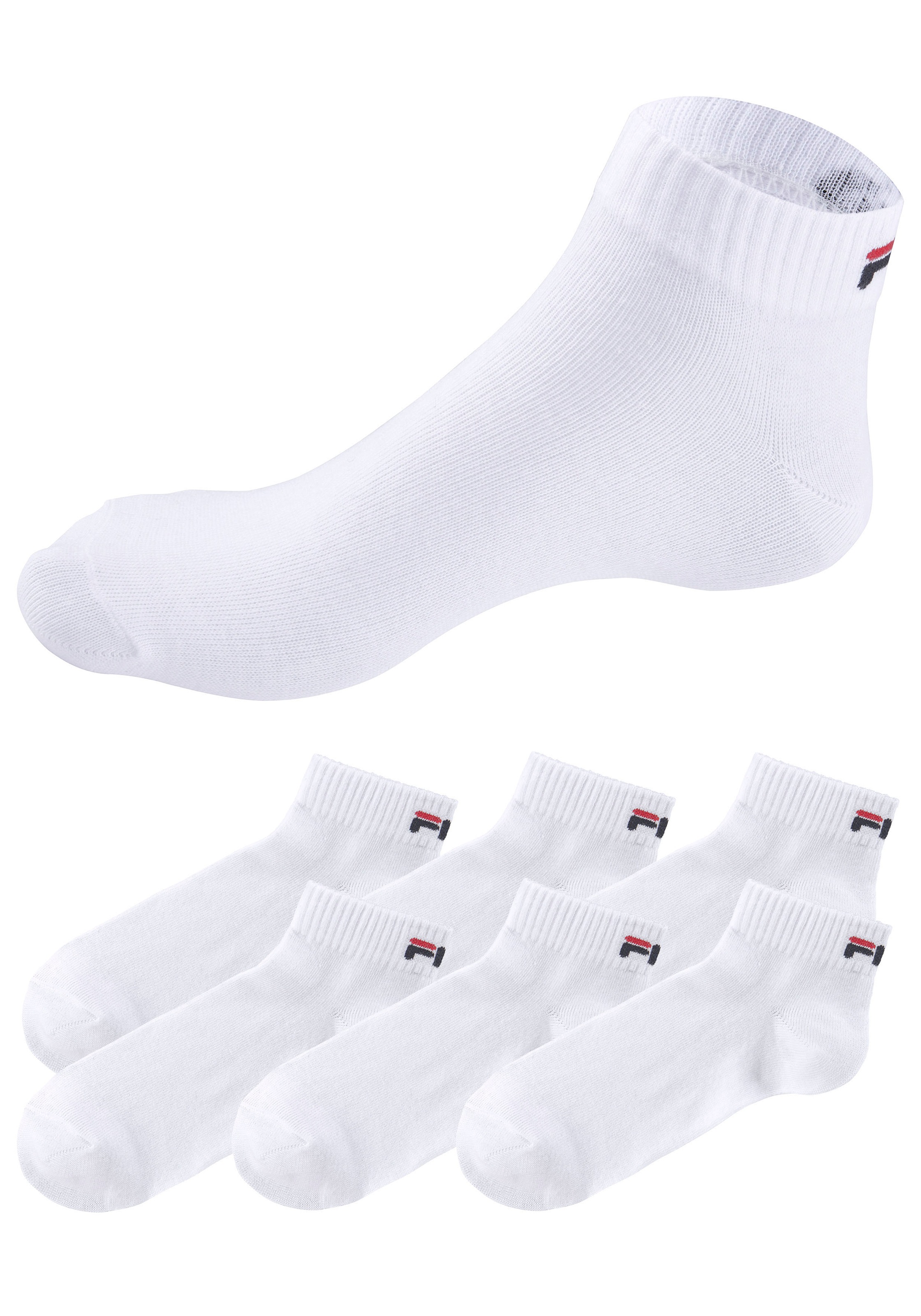 Fila Kurzsocken, (6er Pack), mit eingestricktem Logo