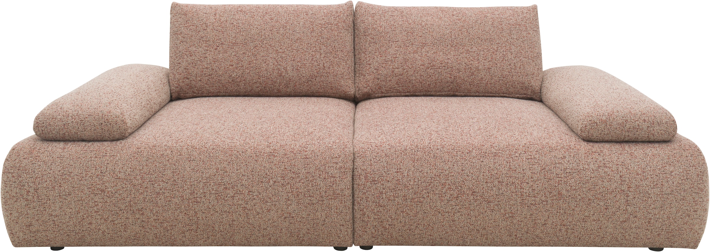 DOMO collection Big-Sofa »800016 Megasofa Breite 244cm, Federkernunterfederung«, (2 St.), moderner Strukturstoff aus 95% Polyester und 5% Baumwolle